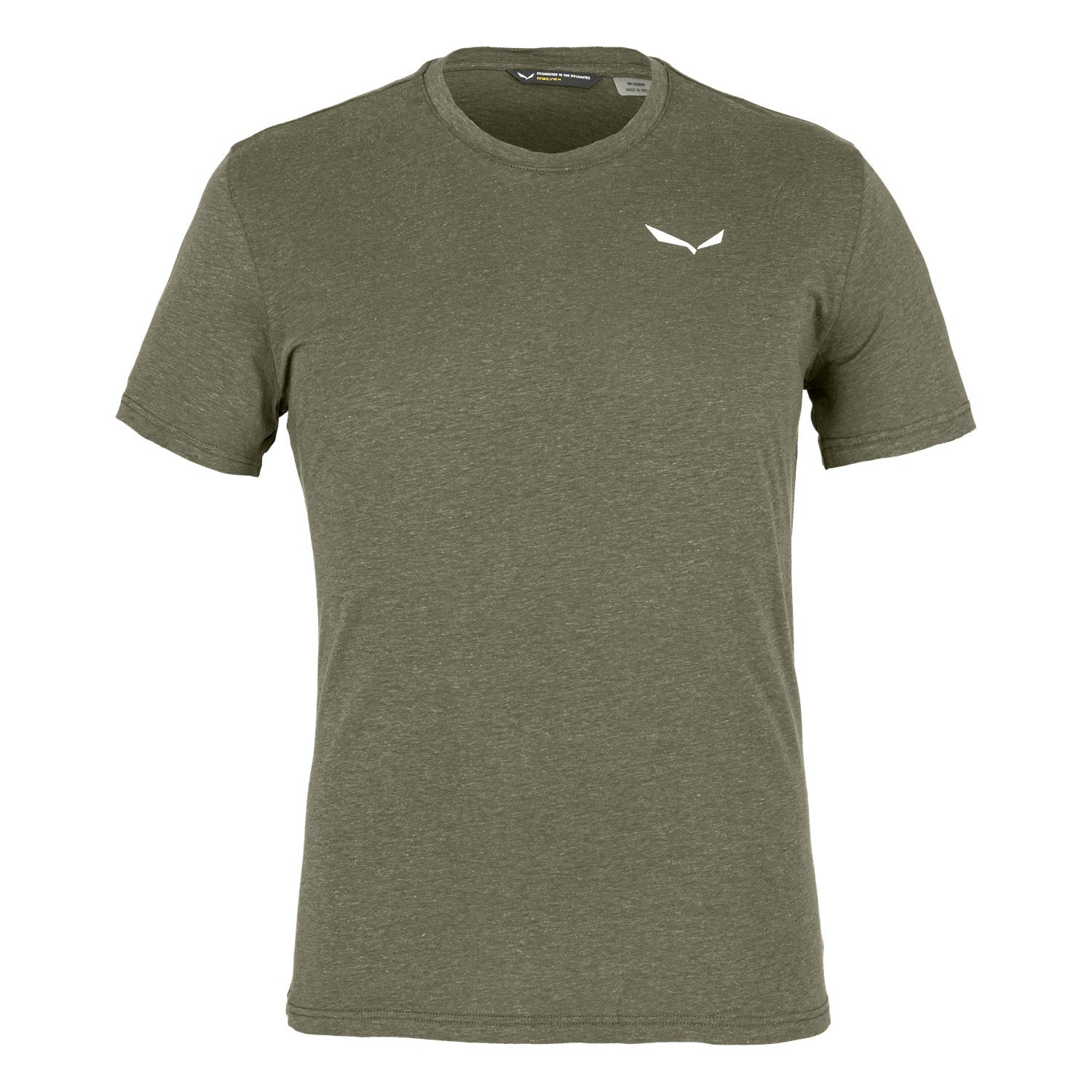 Férfi Salewa Alpine Hemp Logo T-Shirt Rövid Ujjú Ing Barna | 7451-KARVX