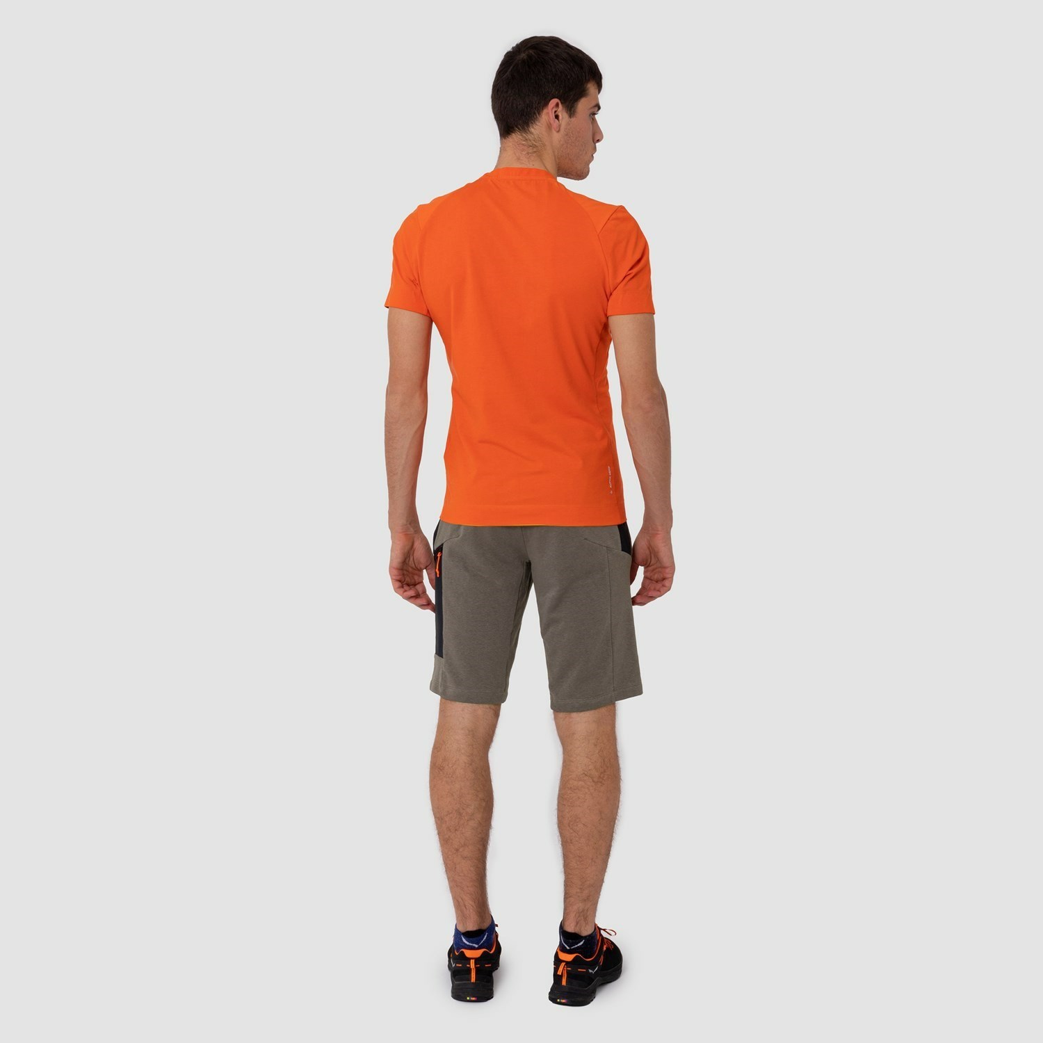 Férfi Salewa Alpine Hemp T-Shirt Rövid Ujjú Ing Narancssárga | 0892-KQJSL