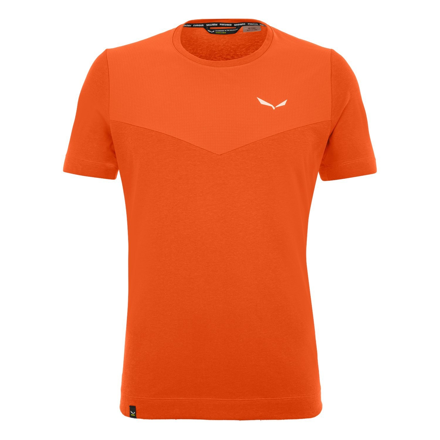 Férfi Salewa Alpine Hemp T-Shirt Rövid Ujjú Ing Narancssárga | 0892-KQJSL