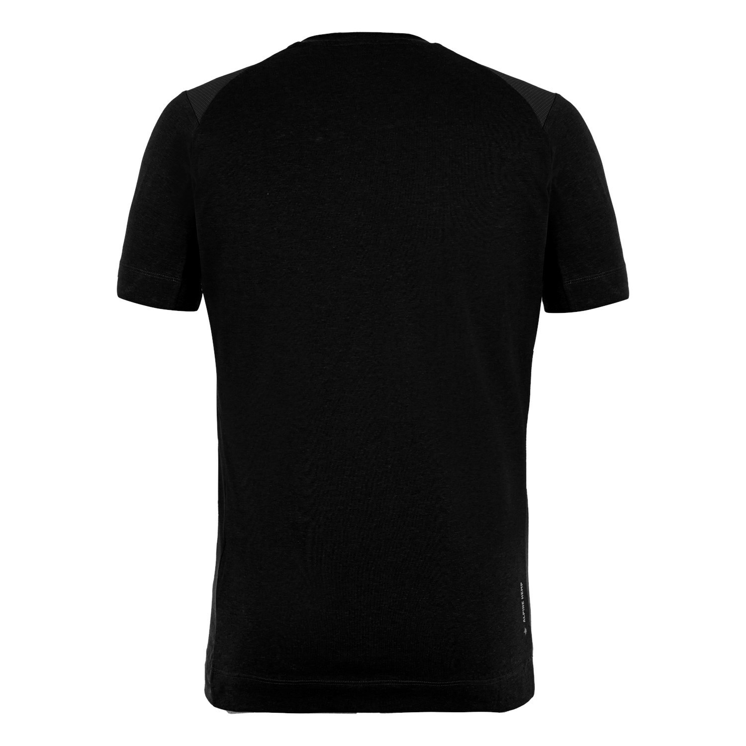 Férfi Salewa Alpine Hemp T-Shirt Rövid Ujjú Ing Fekete | 1306-NZFXM