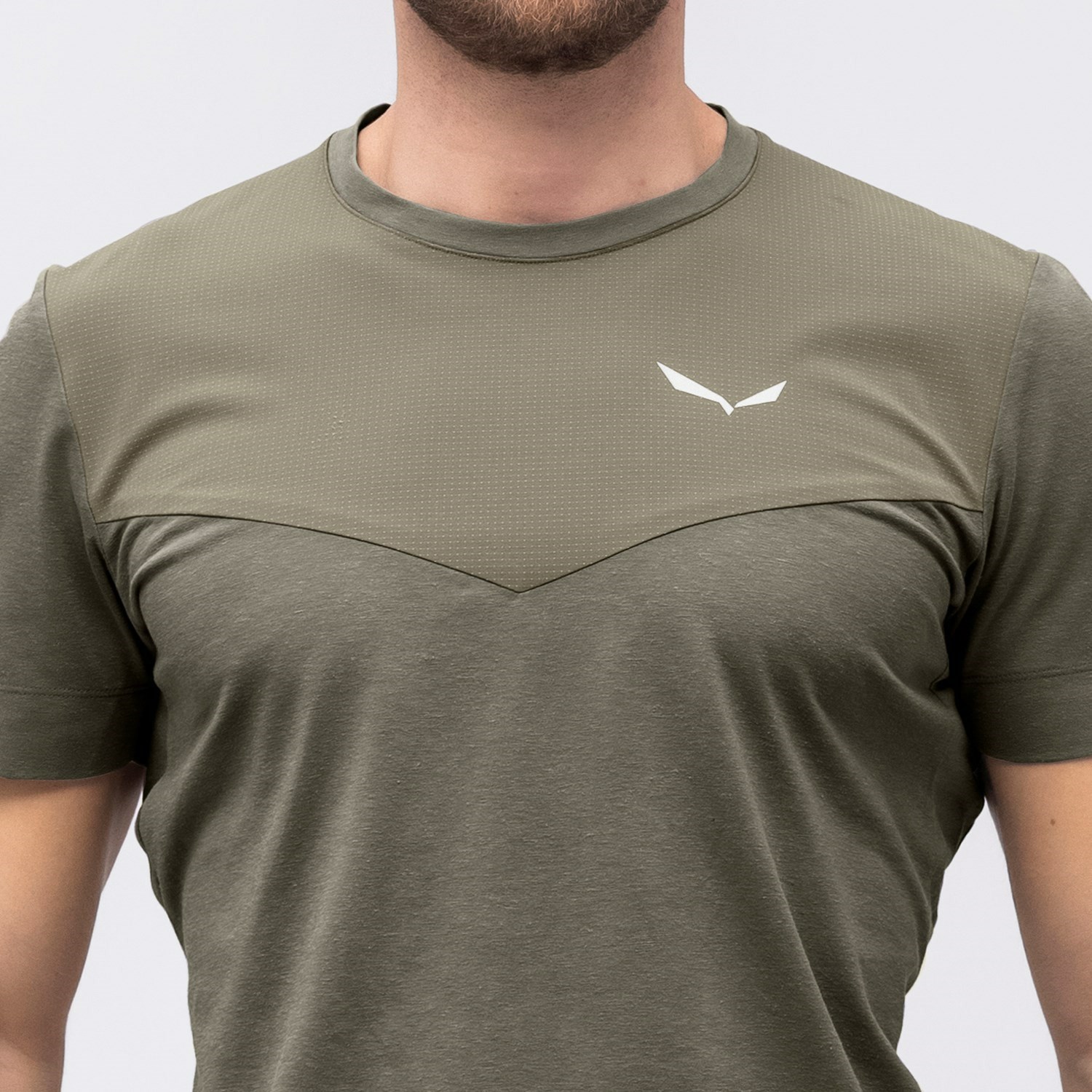 Férfi Salewa Alpine Hemp T-Shirt Rövid Ujjú Ing Barna | 2348-XJCUZ