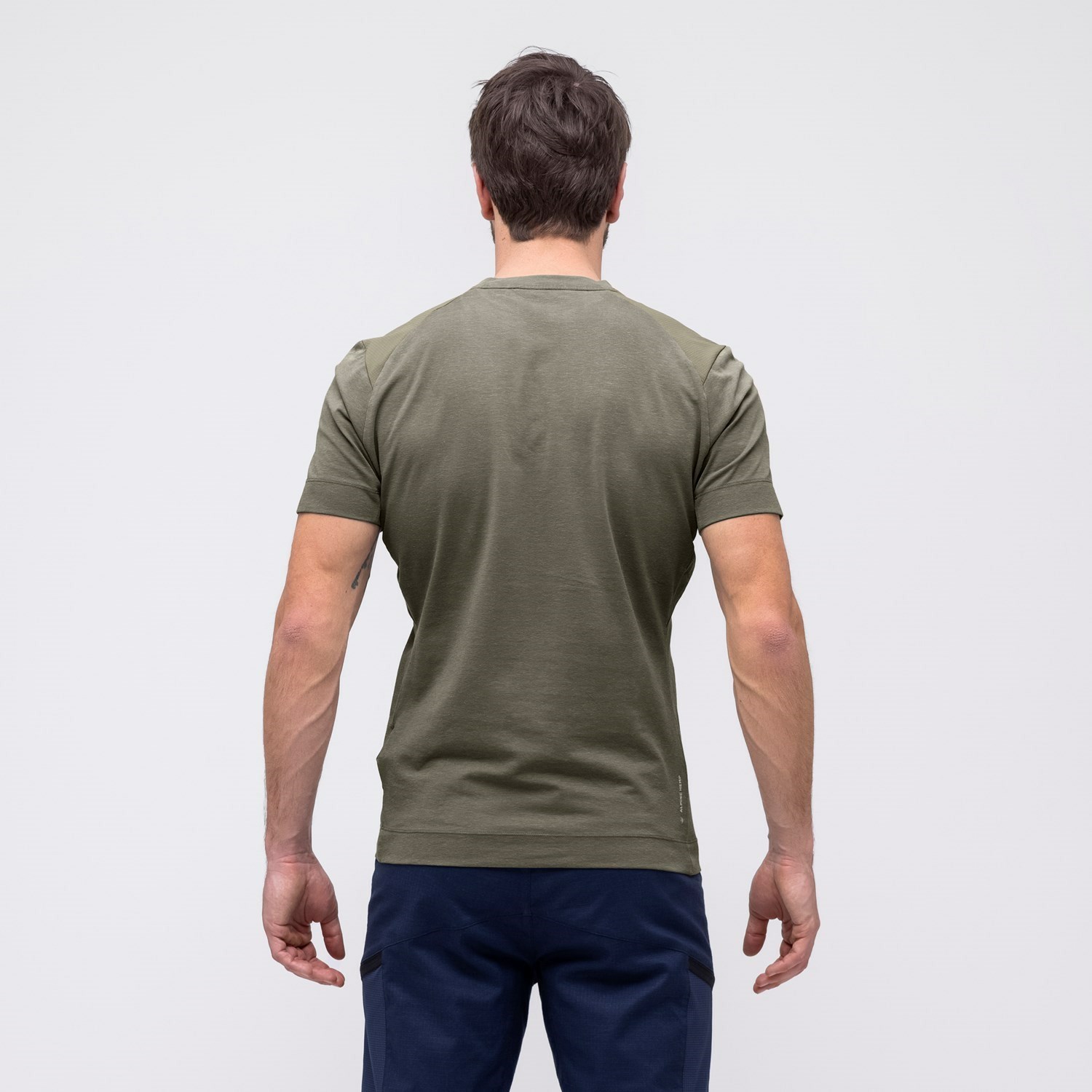 Férfi Salewa Alpine Hemp T-Shirt Rövid Ujjú Ing Barna | 2348-XJCUZ