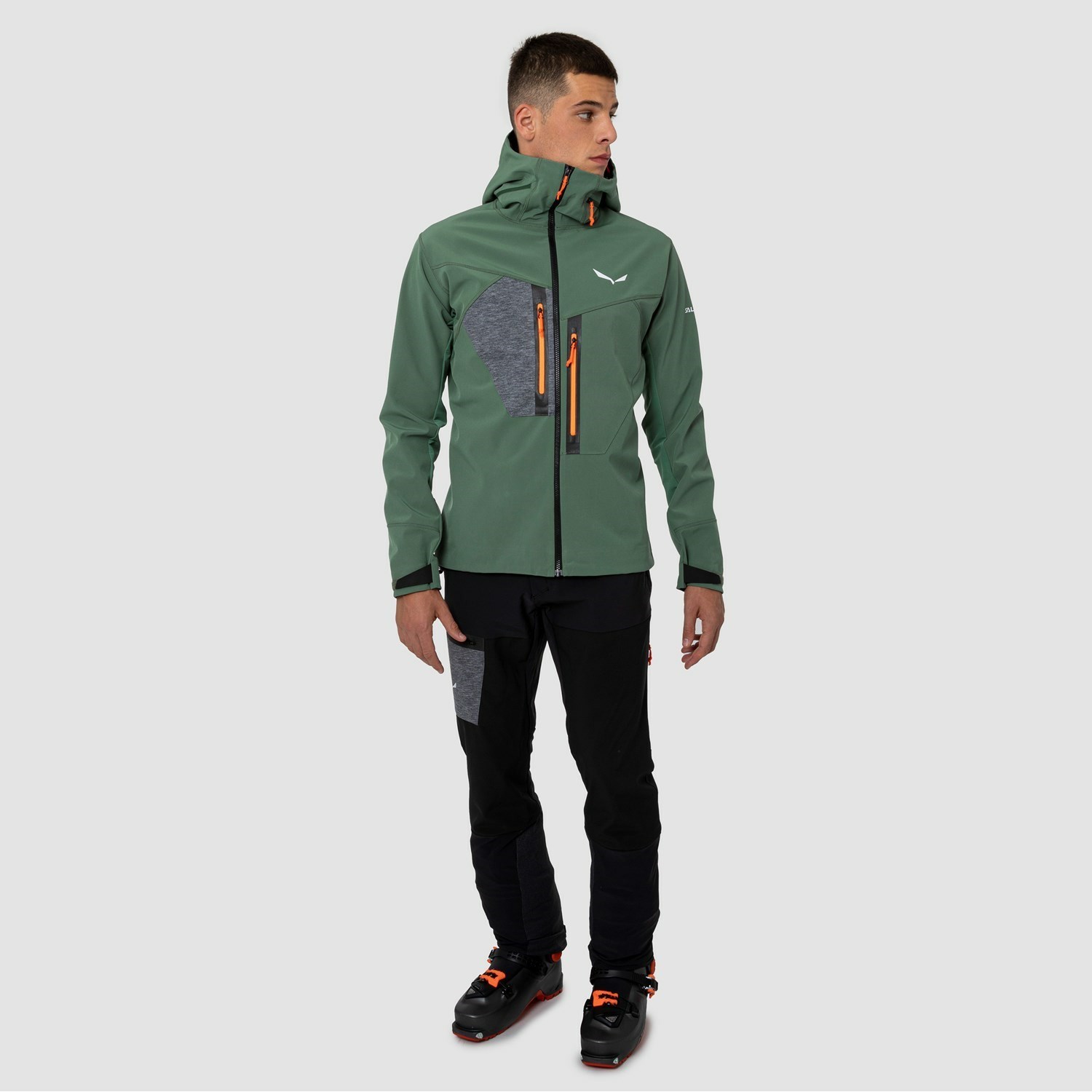 Férfi Salewa Comici Stormwall/ Durastretch Softshell Kabát Zöld | 2709-MQJKR