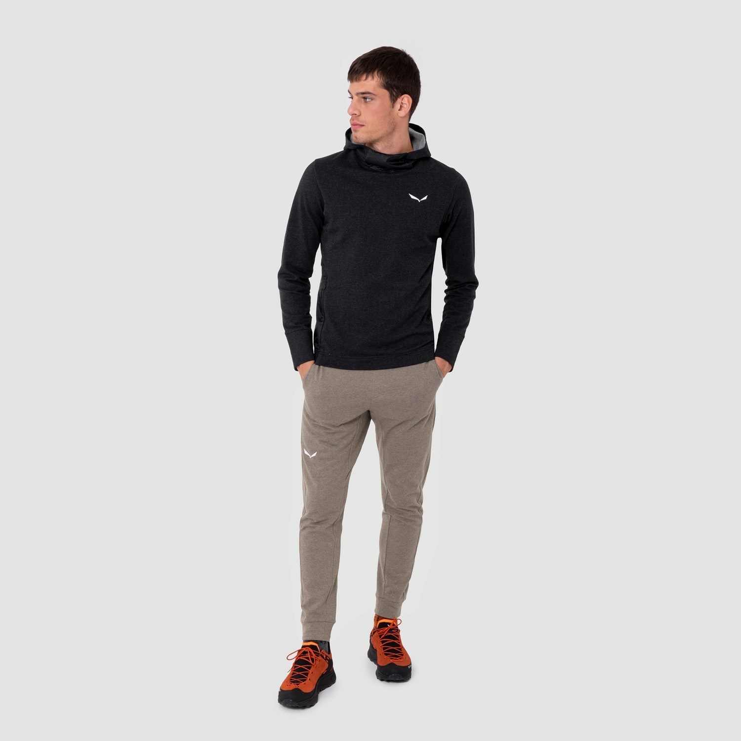 Férfi Salewa Fanes Merino Hoody Kapucnis Pulóver Kék | 7031-KEWYG