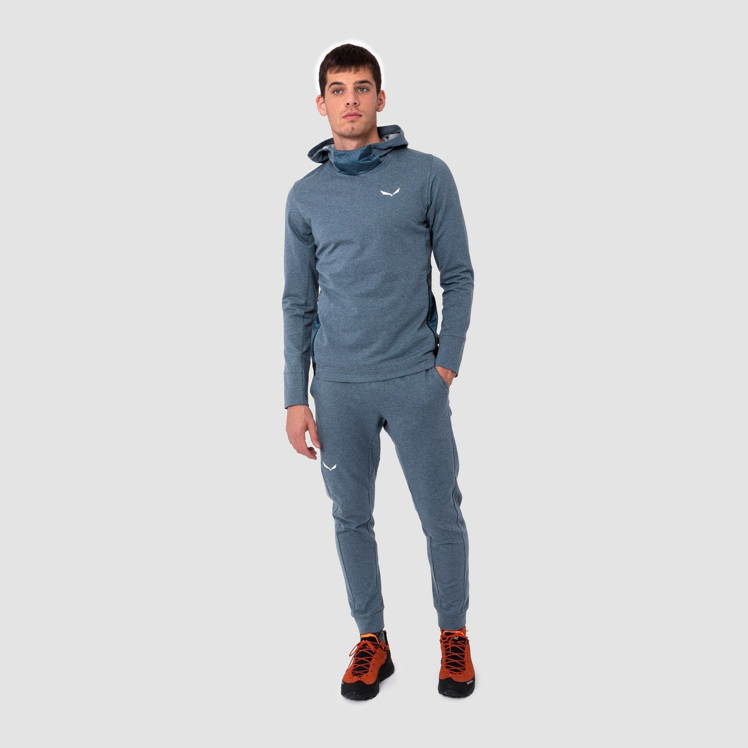 Férfi Salewa Fanes Merino Softshell Nadrág Kék | 4985-TGDKF