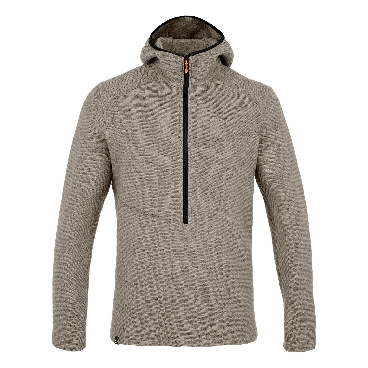 Férfi Salewa Fanes Sarner Half Zip Hoodie Kapucnis Pulóver Barna | 6183-DSYZP