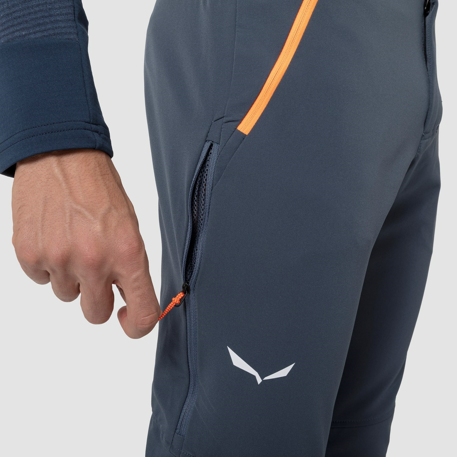 Férfi Salewa Lagorai Durastretch Softshell Nadrág Sötétkék | 5160-IJCVF