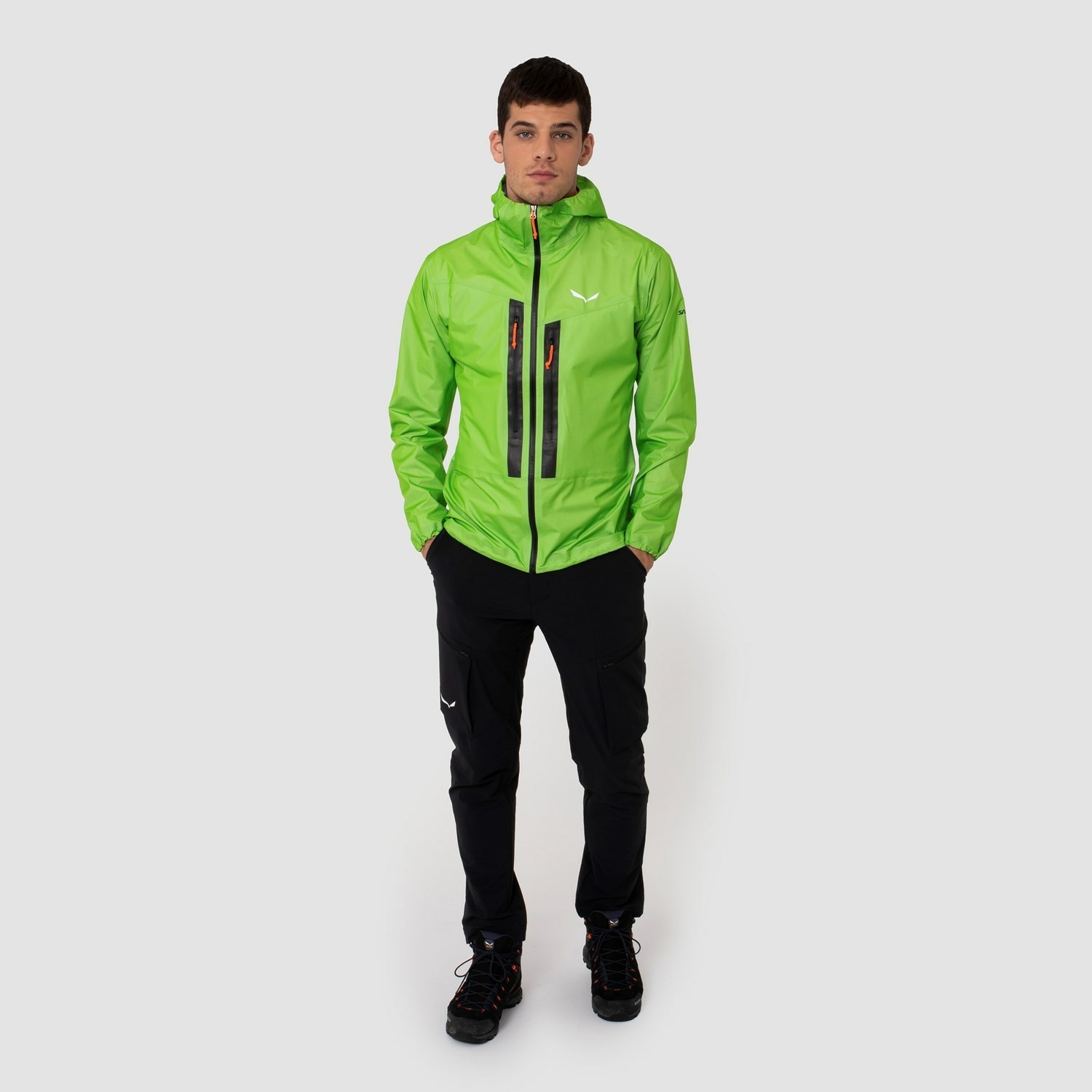 Férfi Salewa Lagorai GORE-TEX® Active Hardshell Kabát Zöld | 6781-OJECZ