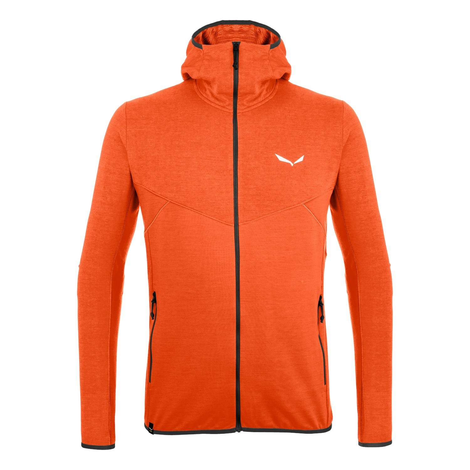 Férfi Salewa Light Micro Polarlite Full Zip Csuklyás Jacket Kapucnis Pulóver Narancssárga | 9021-WEGJZ