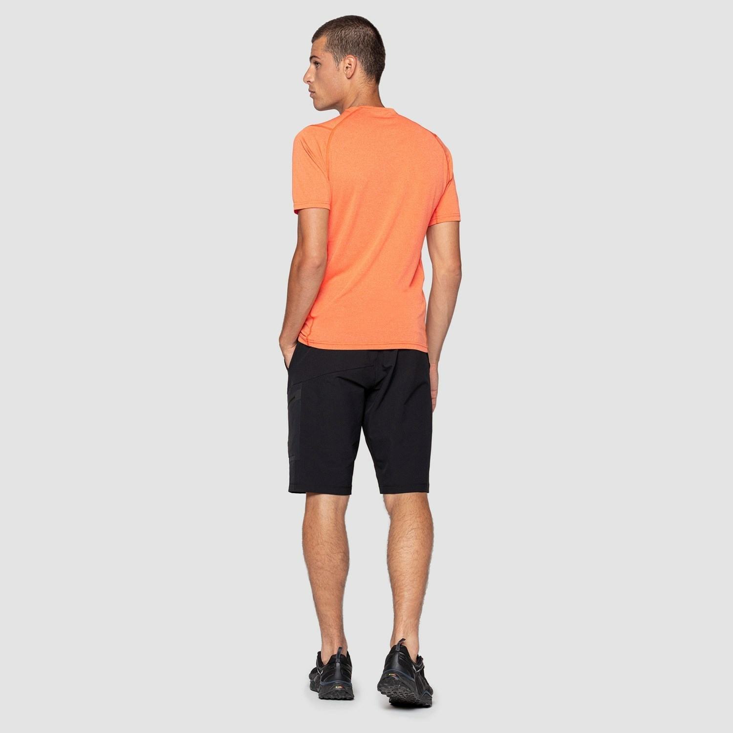 Férfi Salewa Pedroc Hibrid 3 Dry T-shirt Rövid Ujjú Ing Narancssárga | 8602-XPHIS