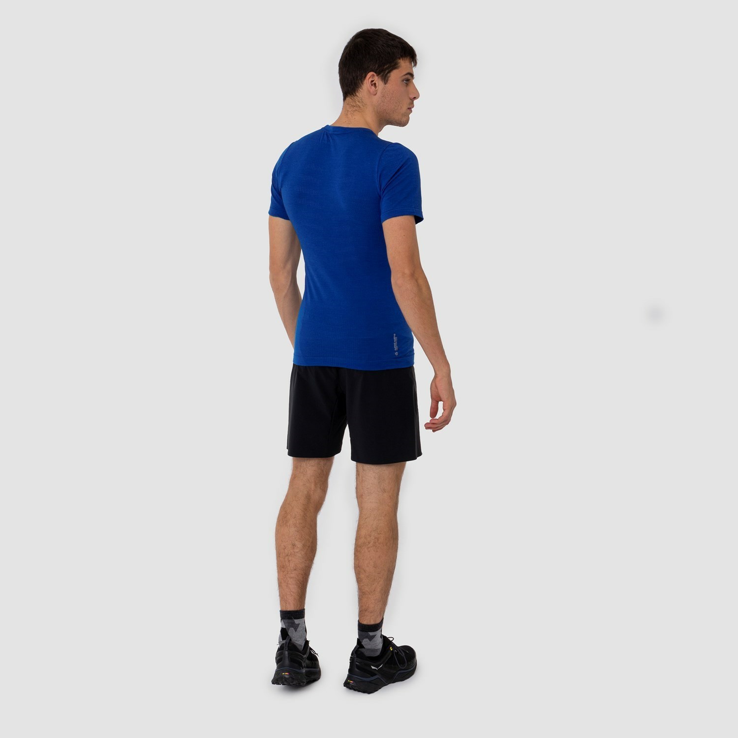 Férfi Salewa Pedroc Merino Responsive Seamless T-Shirt Rövid Ujjú Ing Kék | 2640-NAYBP