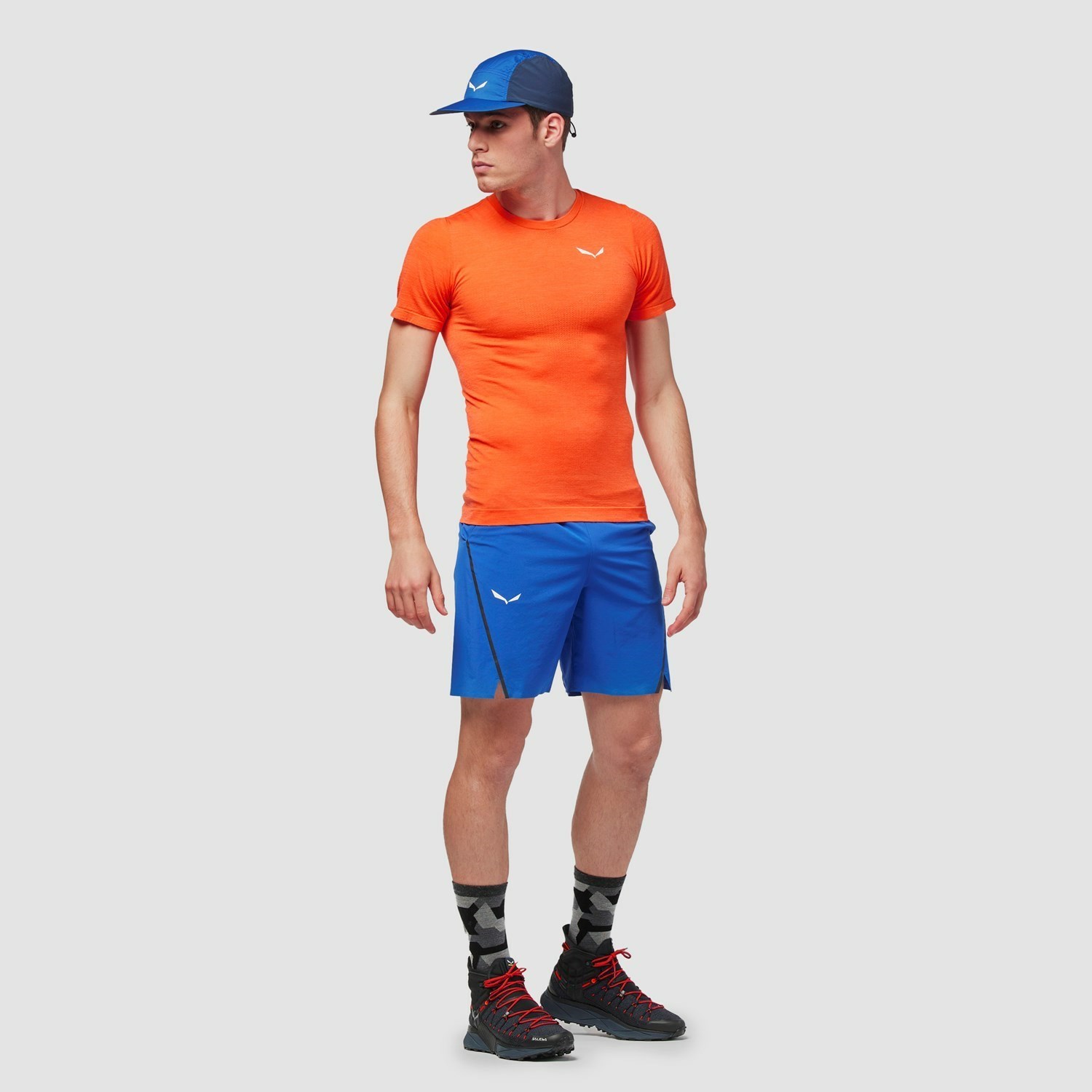 Férfi Salewa Pedroc Merino Responsive Seamless T-Shirt Rövid Ujjú Ing Narancssárga | 7520-IKSBQ