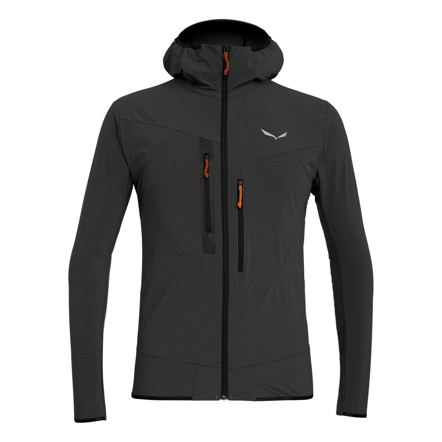 Férfi Salewa Puez 2 Durastretch Csuklyás Softshell Kabát Fekete | 4801-DCBKW