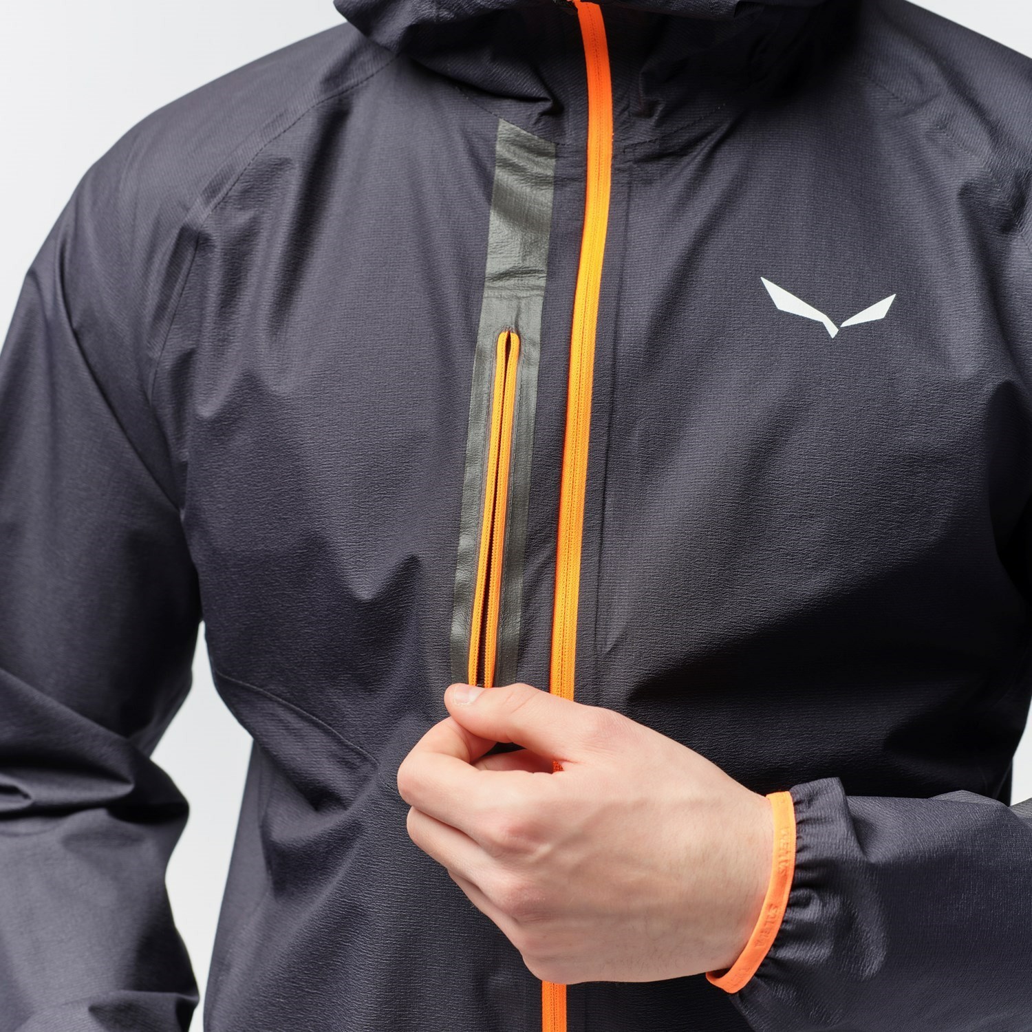 Férfi Salewa Puez Light Powertex Hardshell Kabát Fekete | 0926-PIVFS