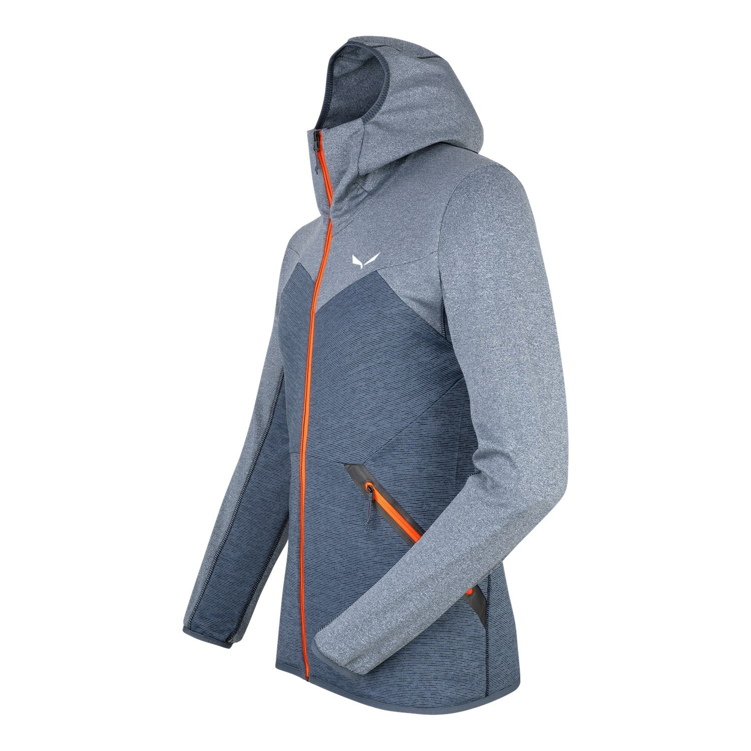 Férfi Salewa Puez Melange Polarlite Csuklyás Jacket Kapucnis Pulóver Kék | 2907-UDSWZ