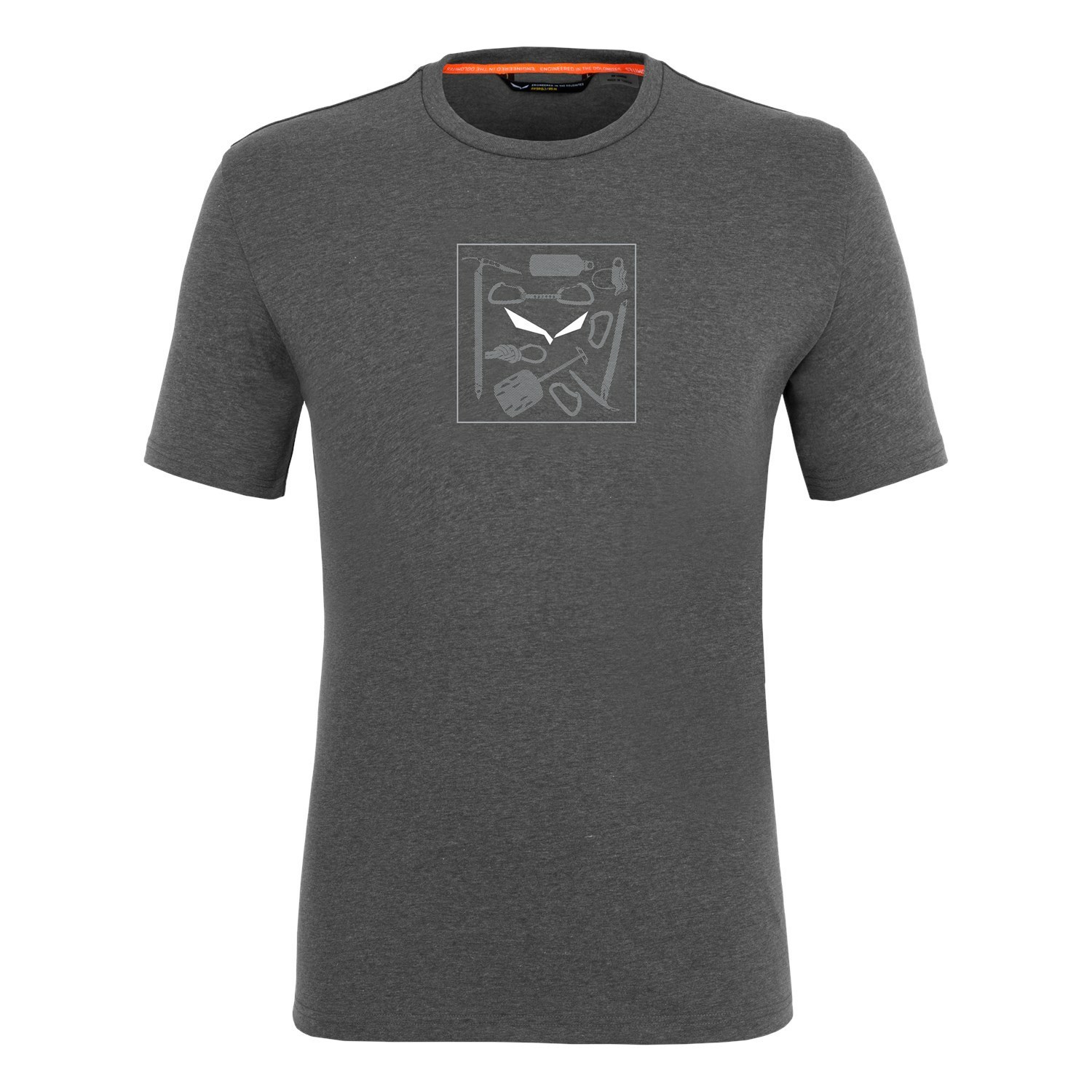 Férfi Salewa Pure Box Dryton T-Shirt Rövid Ujjú Ing Szürke | 1849-KEXRU