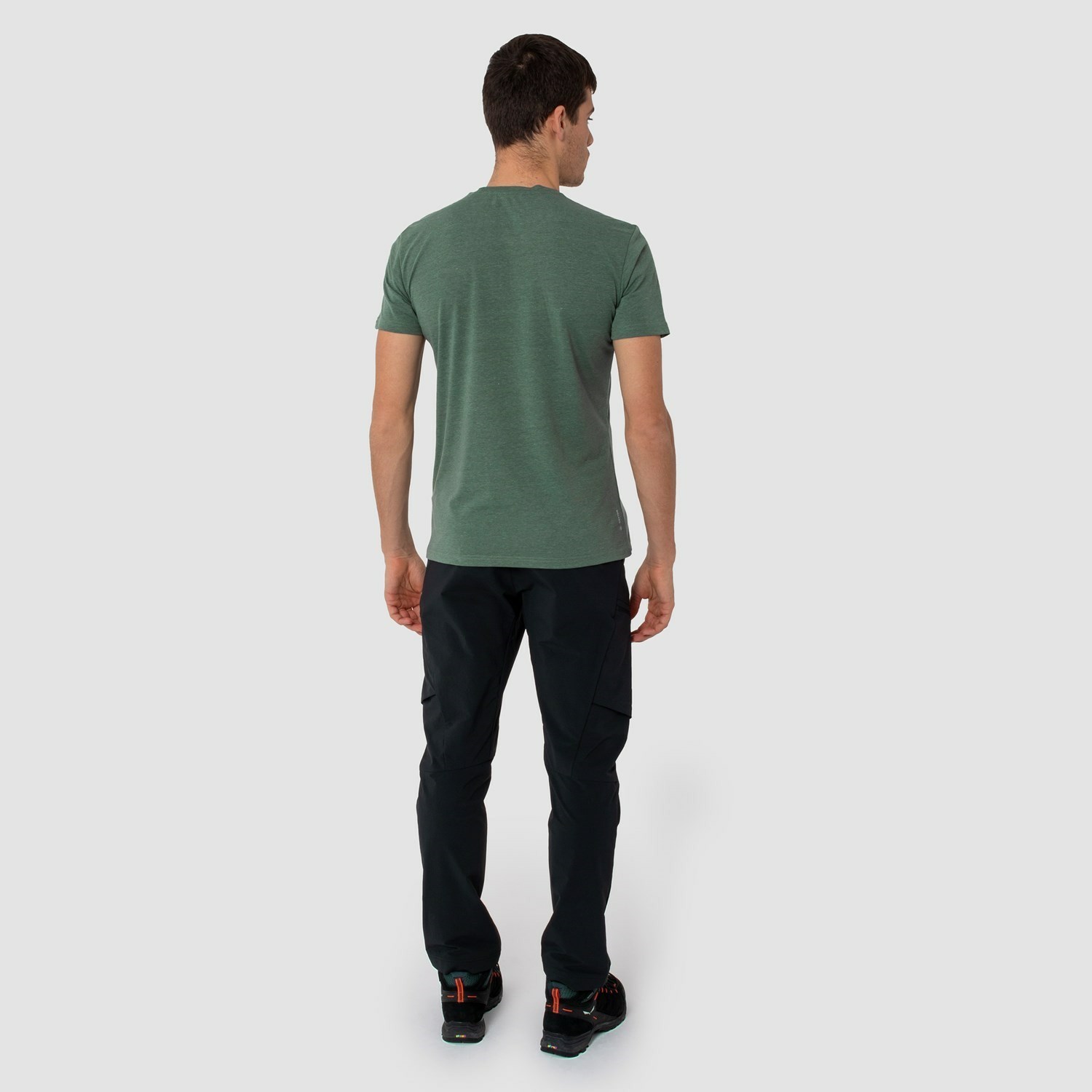 Férfi Salewa Pure Box Dryton T-Shirt Rövid Ujjú Ing Zöld | 3059-ARKUQ