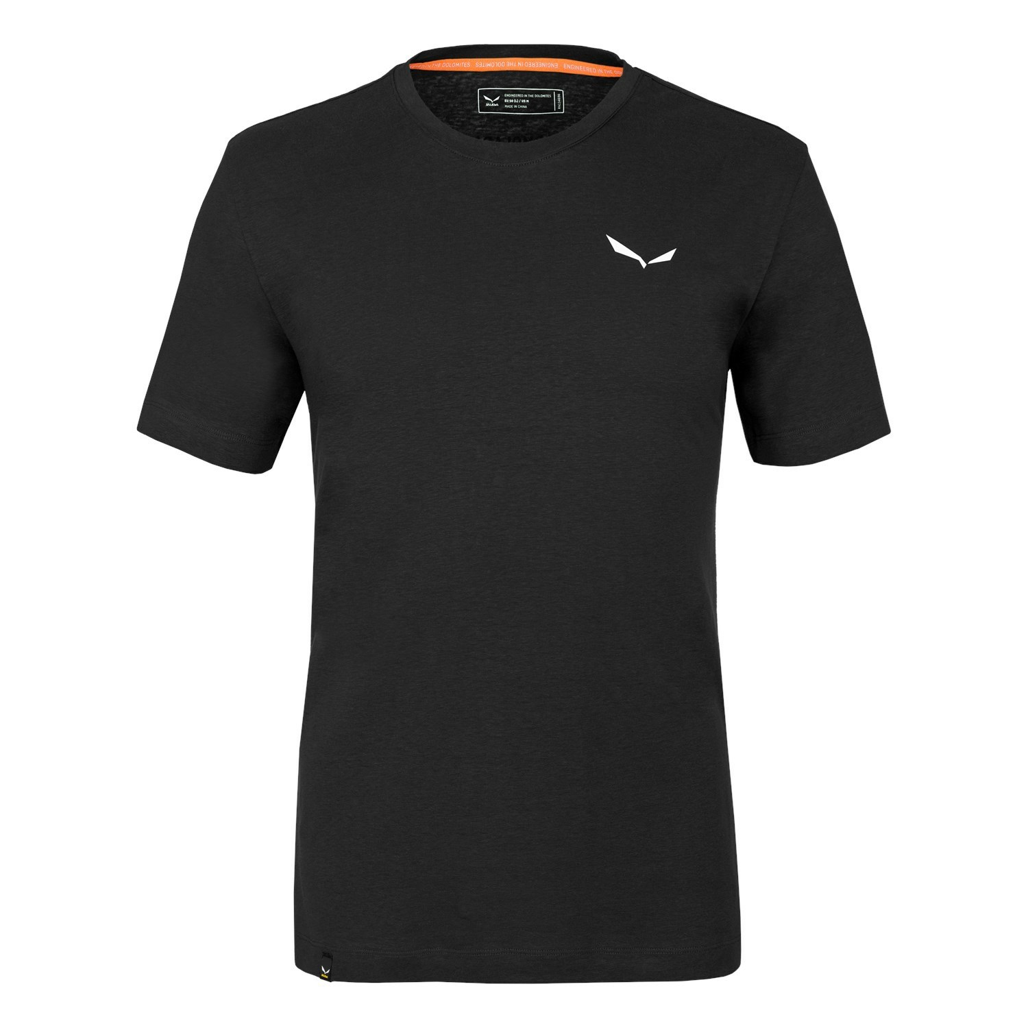 Férfi Salewa Pure Dolomites Hemp T-Shirt Rövid Ujjú Ing Fekete | 6570-QMXSD