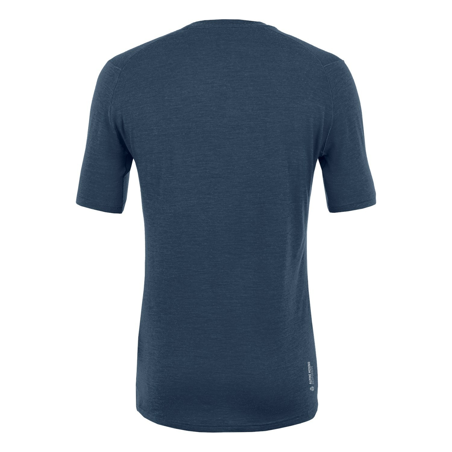 Férfi Salewa Pure Logo Alpine Merino Responsive T-Shirt Rövid Ujjú Ing Sötétkék | 1067-YCAJZ