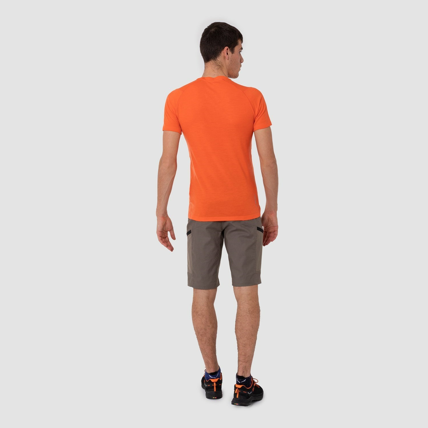 Férfi Salewa Pure Logo Alpine Merino Responsive T-Shirt Rövid Ujjú Ing Narancssárga | 1568-KDPNQ