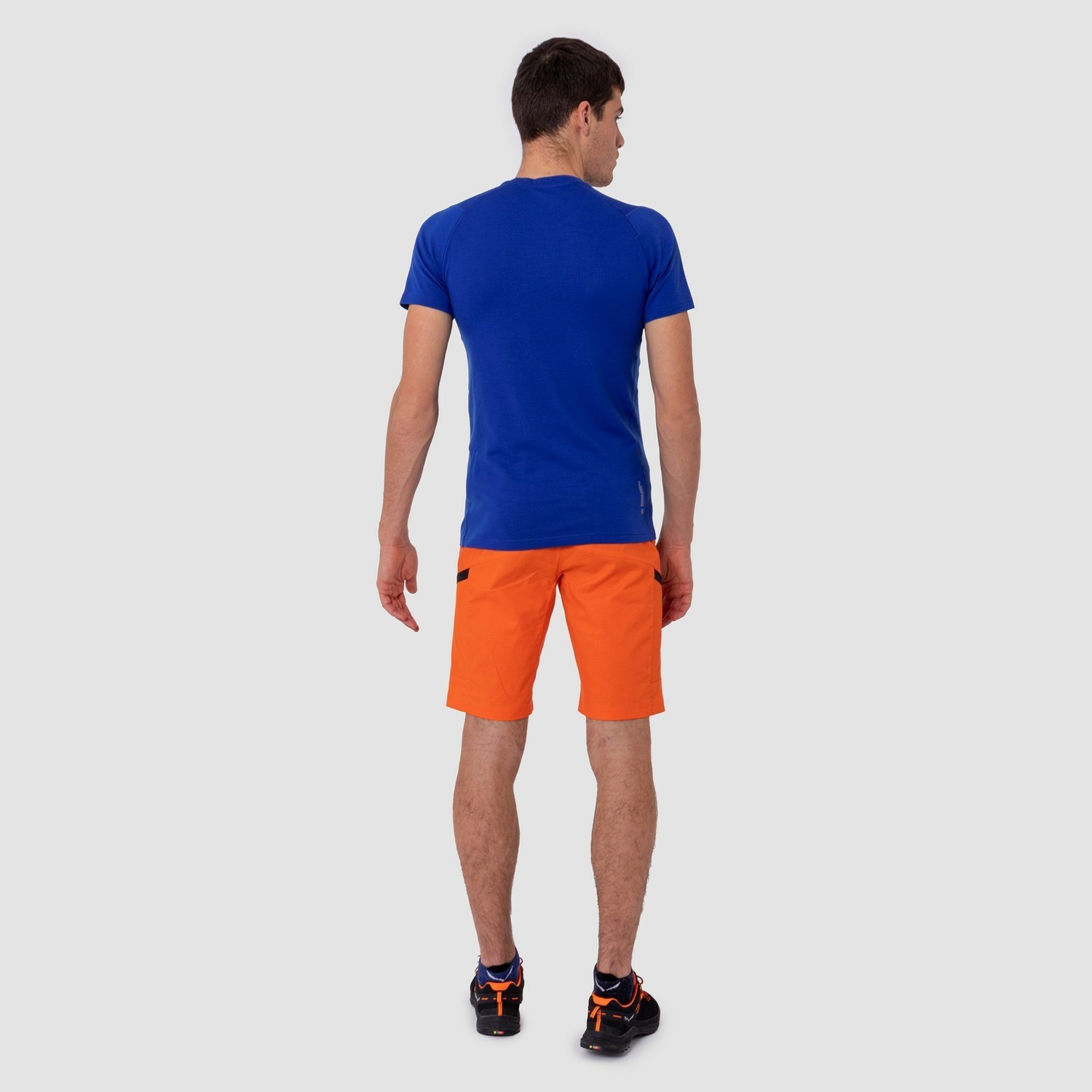 Férfi Salewa Pure Logo Alpine Merino Responsive T-Shirt Rövid Ujjú Ing Kék | 5962-QUDGV