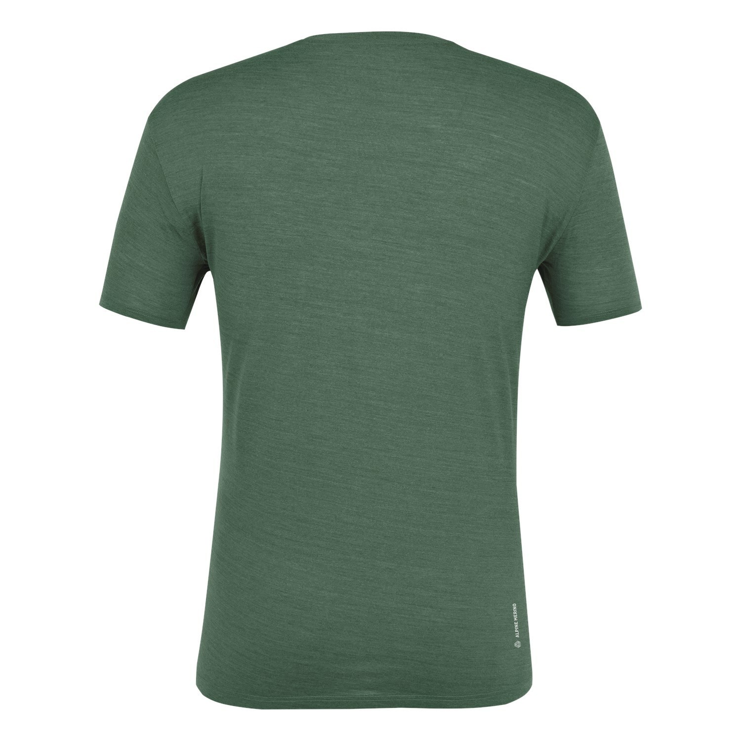 Férfi Salewa Pure Logo Pocket Merino T-Shirt Rövid Ujjú Ing Zöld | 2537-FLJND