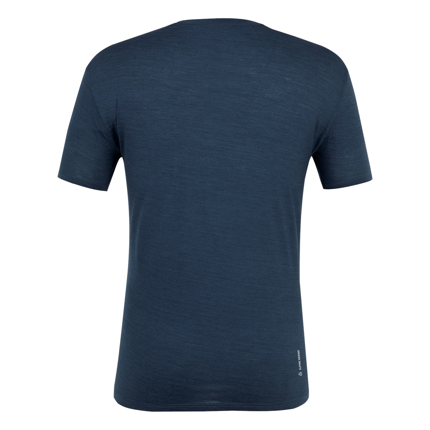 Férfi Salewa Pure Logo Pocket Merino T-Shirt Rövid Ujjú Ing Sötétkék | 7190-LISKQ