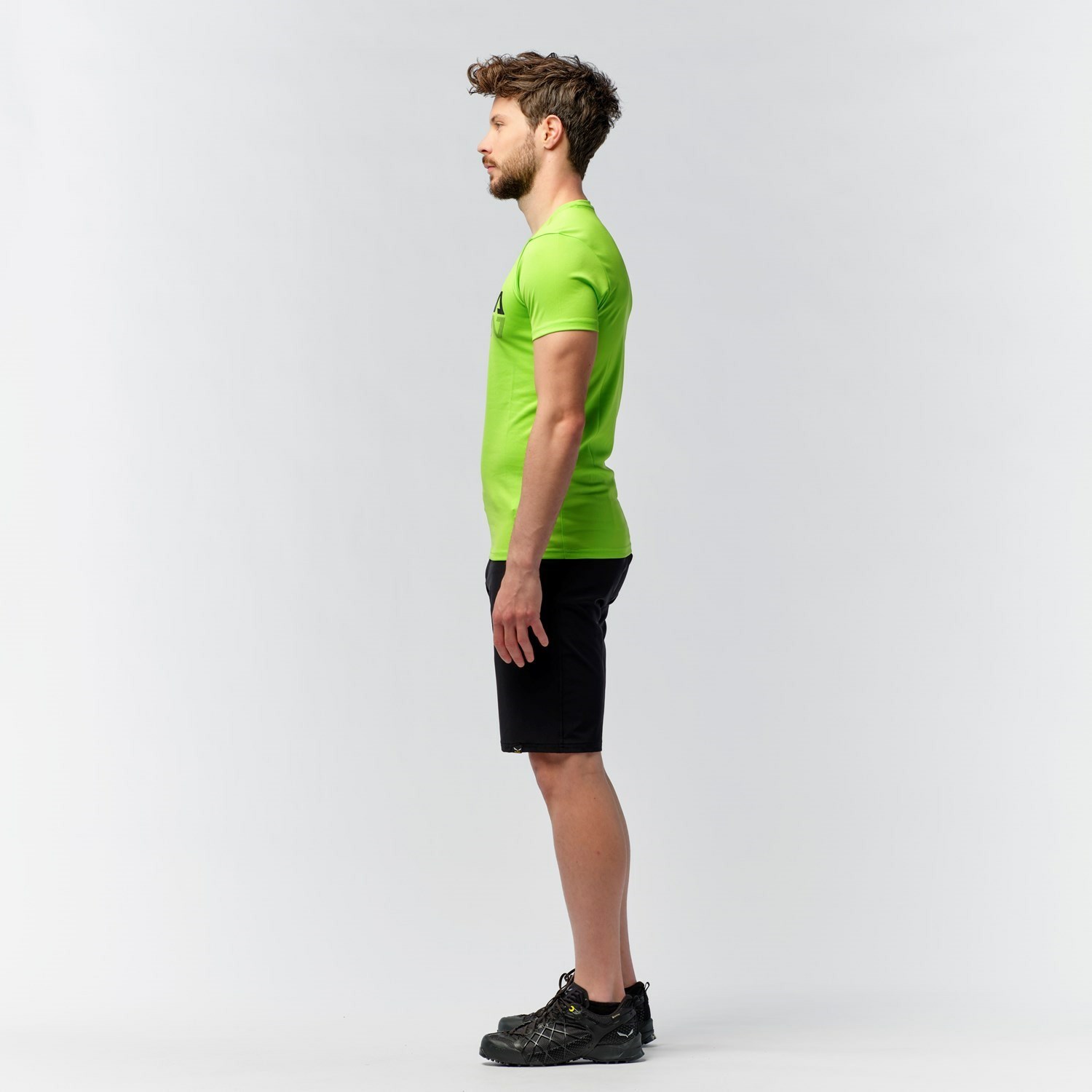 Férfi Salewa Sportos Graphic Dry T-shirt Rövid Ujjú Ing Zöld | 2841-OBIKU