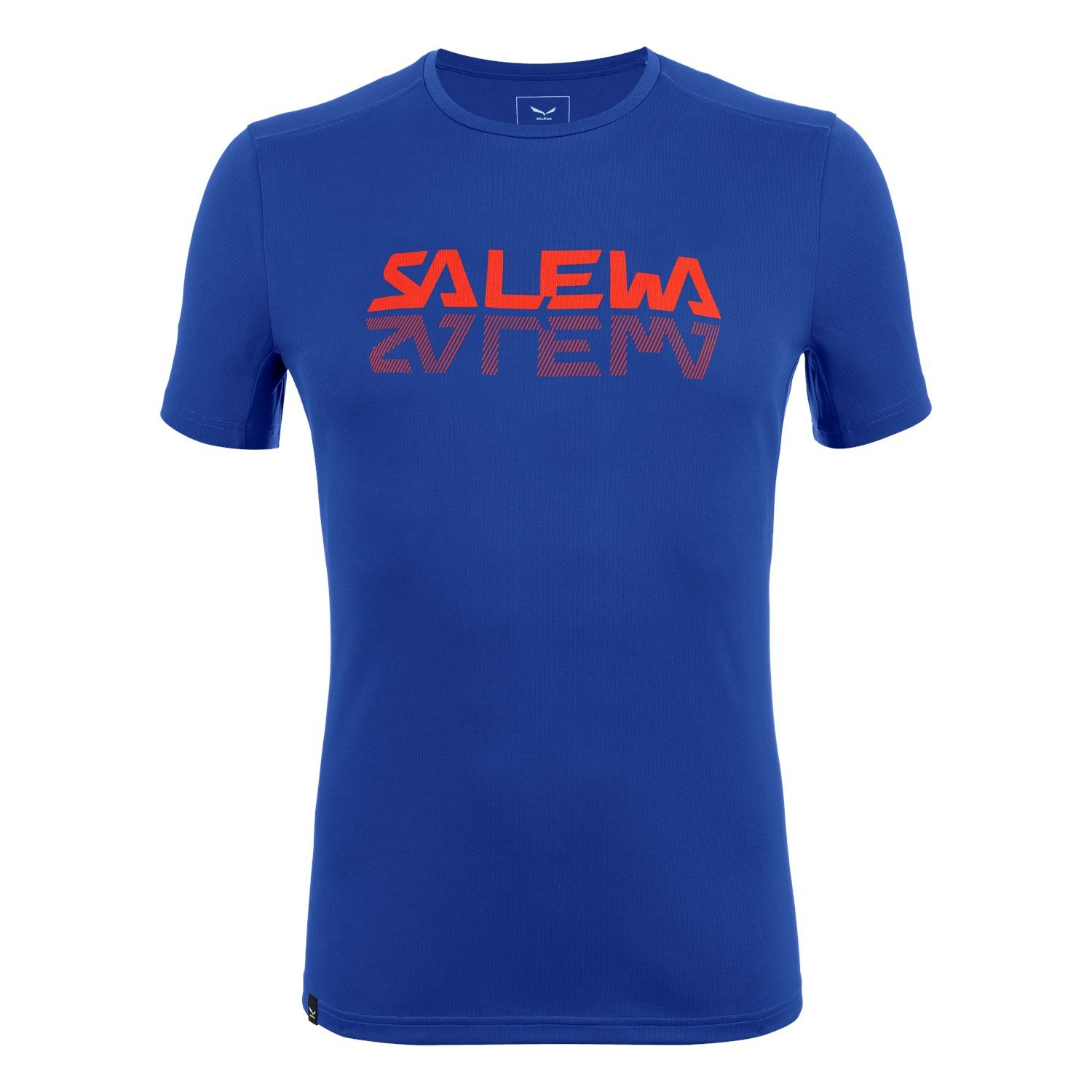 Férfi Salewa Sportos Graphic Dry T-shirt Rövid Ujjú Ing Kék | 4617-NAZMD