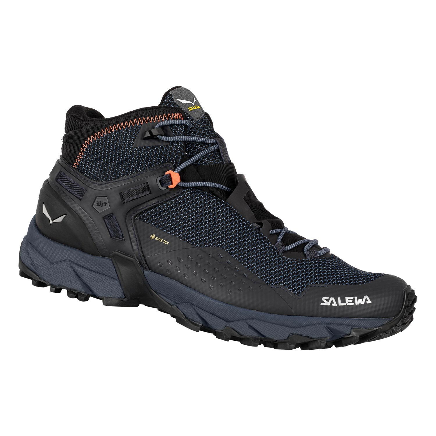 Férfi Salewa Ultra Flex 2 Mid GORE-TEX® Túrabakancs Fekete | 5374-JEPQC