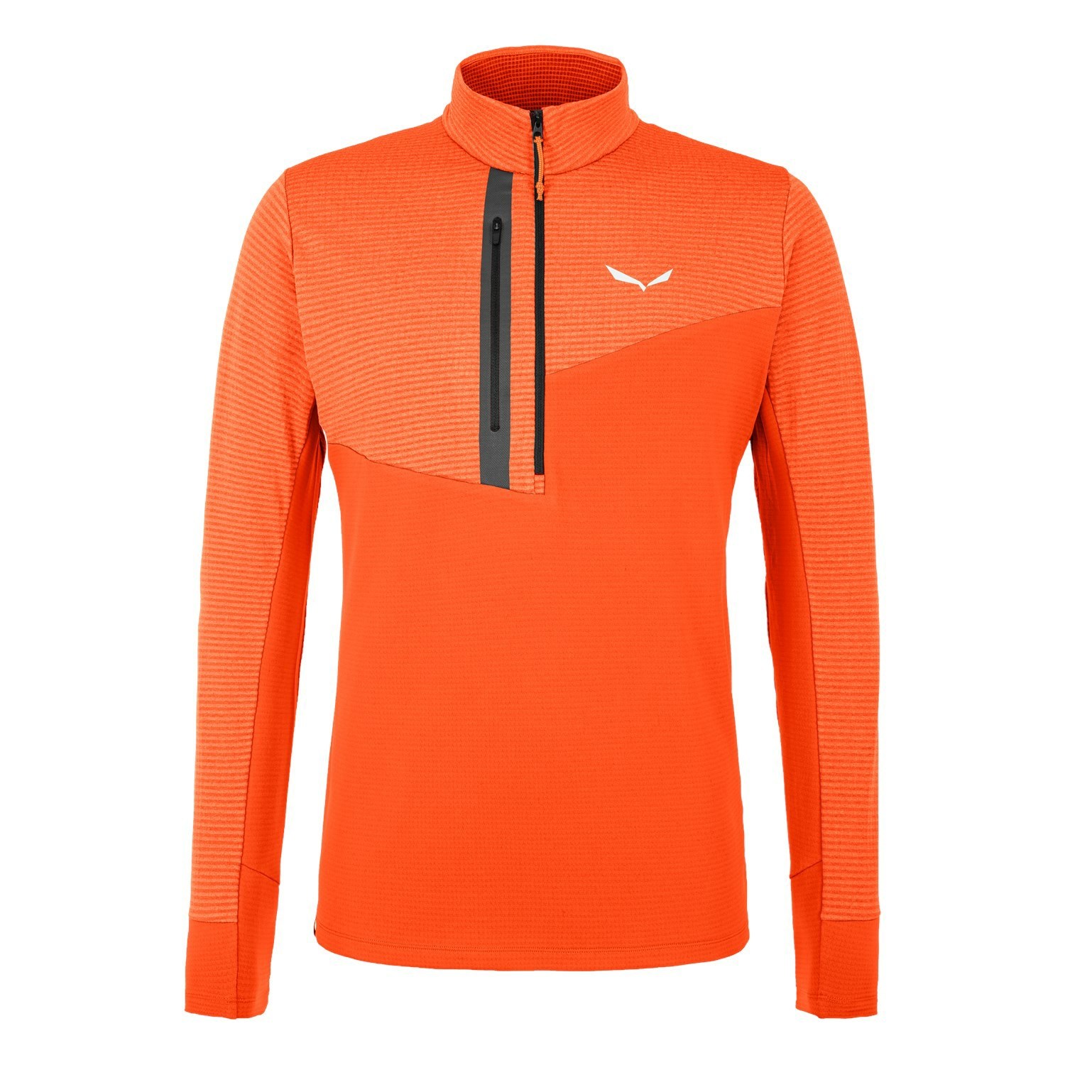 Férfi Salewa Vajolet Polarlite Responsive Half Zip Fleece Hosszú Ujjú Ing Narancssárga | 1280-OYQKN