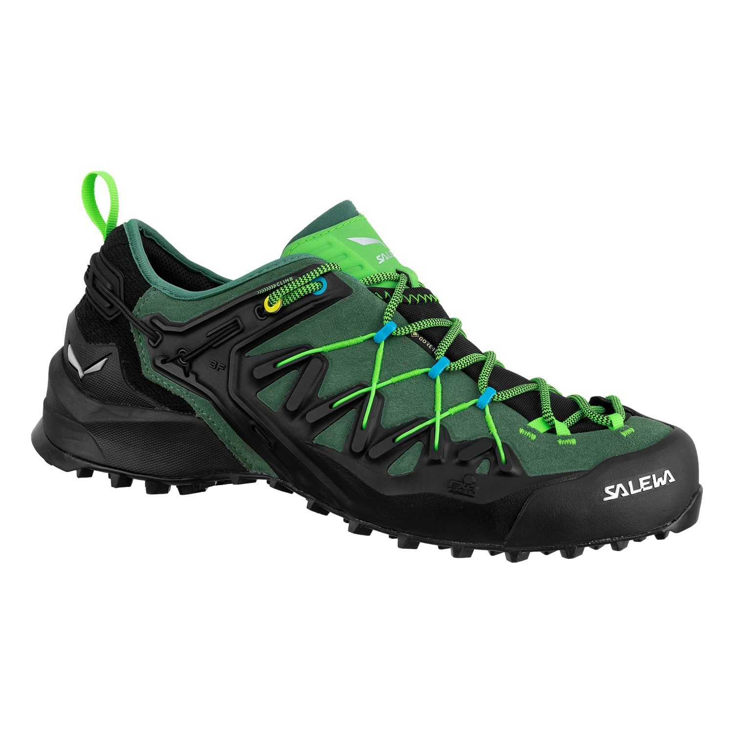 Férfi Salewa Wildfire Edge GORE-TEX® Túracipő Zöld Fekete | 9503-GYHMA