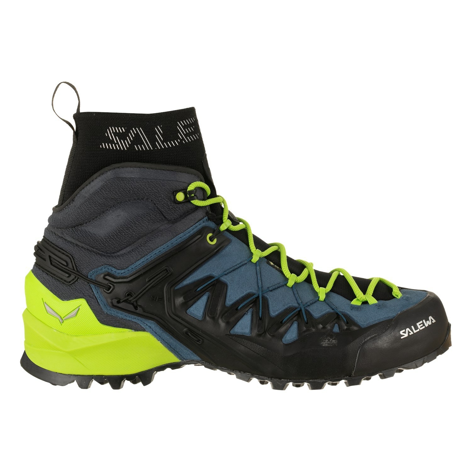 Férfi Salewa Wildfire Edge Mid GORE-TEX® Túracipő Fekete Kék | 2965-UCKJH