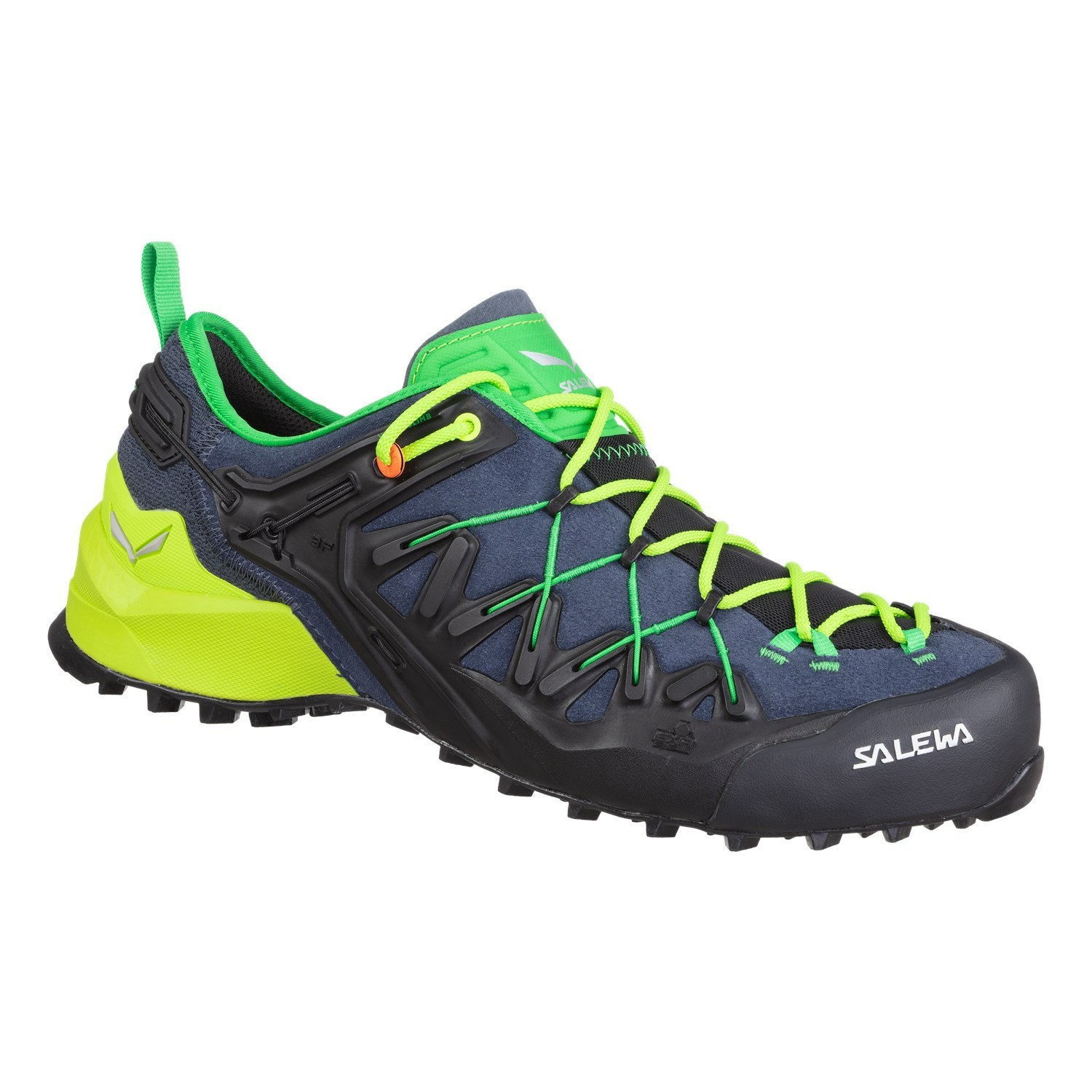 Férfi Salewa Wildfire Edge Túracipő Fekete Sötétkék | 3695-QHNCZ