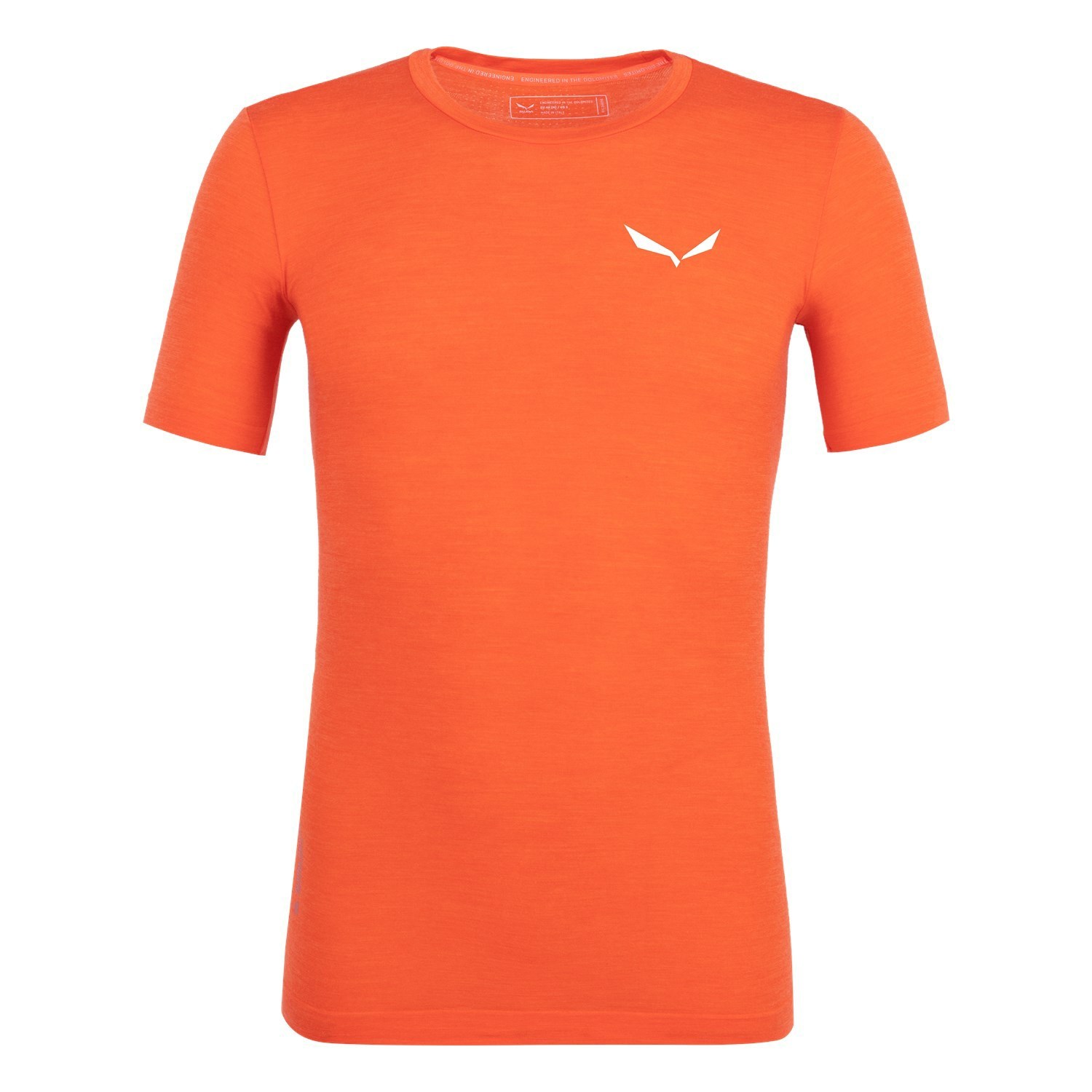 Férfi Salewa Zebru Fresh Merino Responsive T-Shirt Rövid Ujjú Ing Narancssárga | 1658-HCNSV