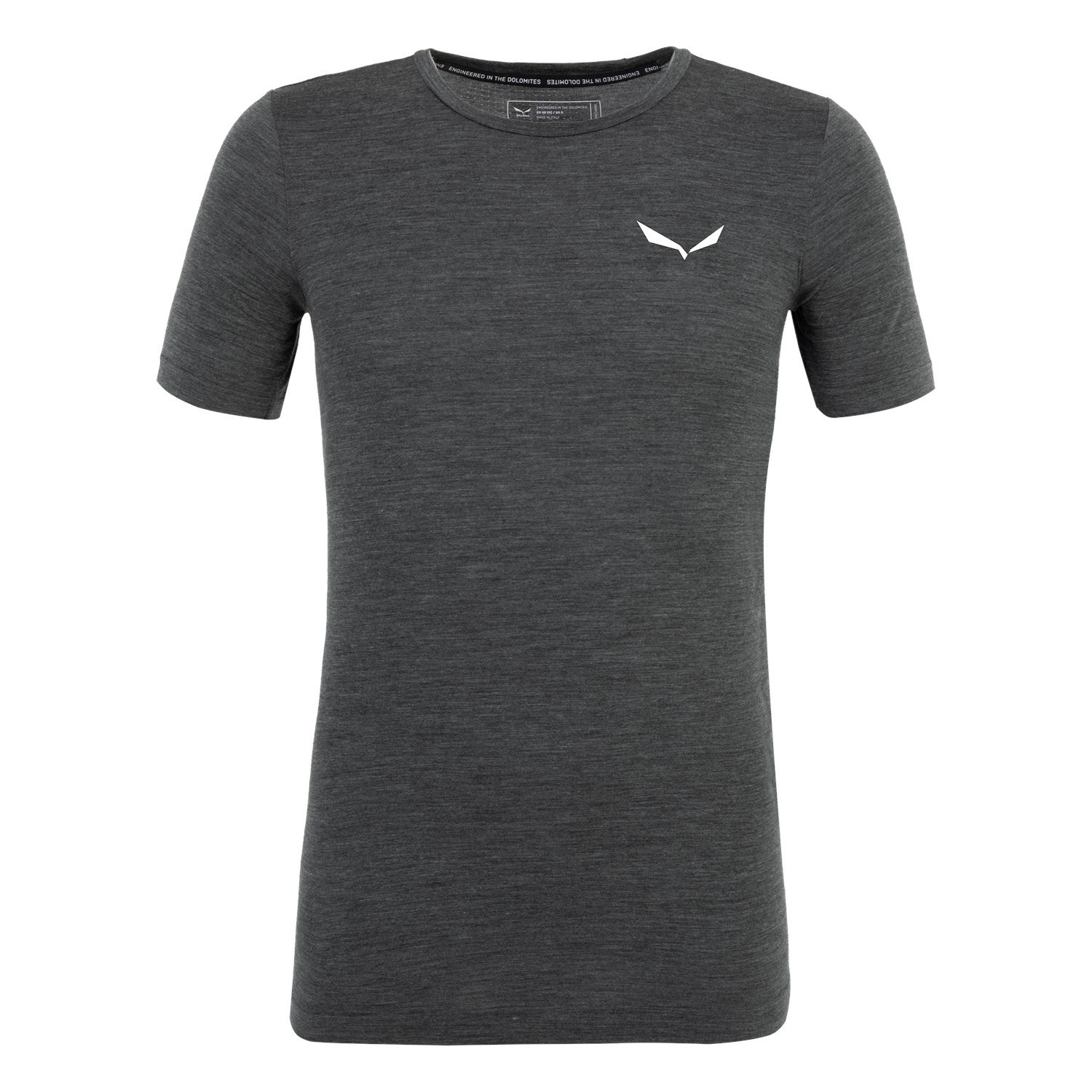 Férfi Salewa Zebru Fresh Merino Responsive T-Shirt Rövid Ujjú Ing Fekete | 4708-DPXNE