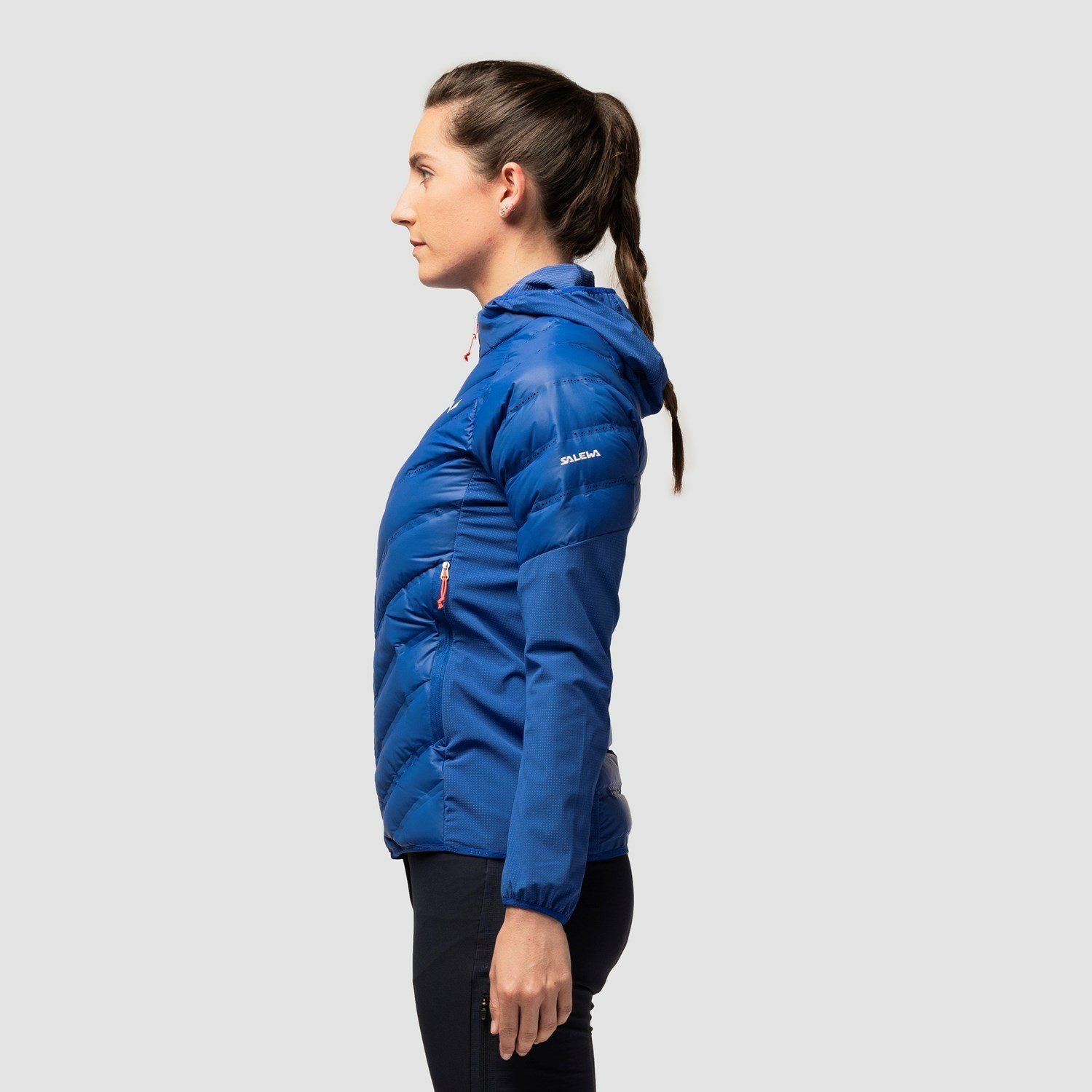 Női Salewa AGNER HYBRID WODOWN JACKET Pehelykabát Kék | 4971-PMDCN