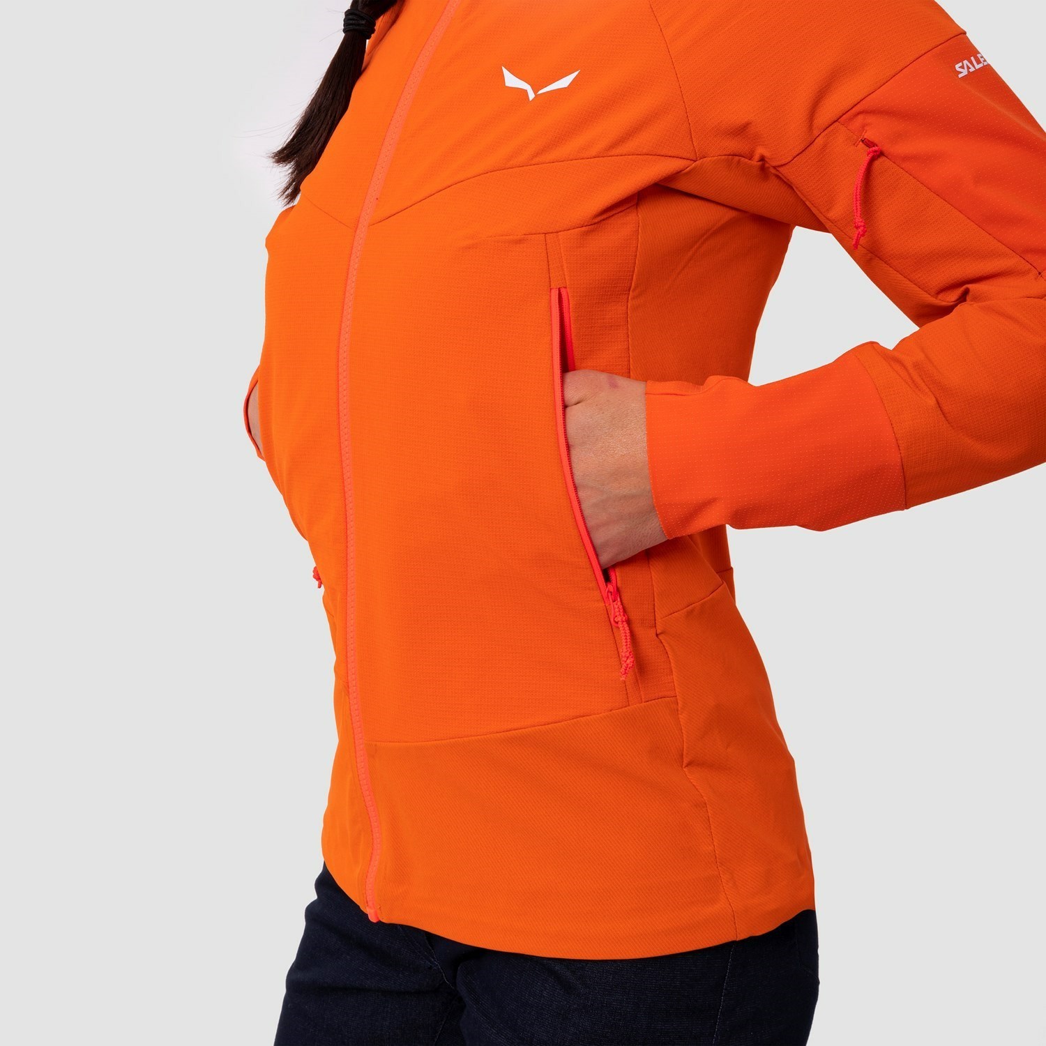 Női Salewa Agner Durastretch Jacket Softshell Kabát Narancssárga | 2583-BGJWP