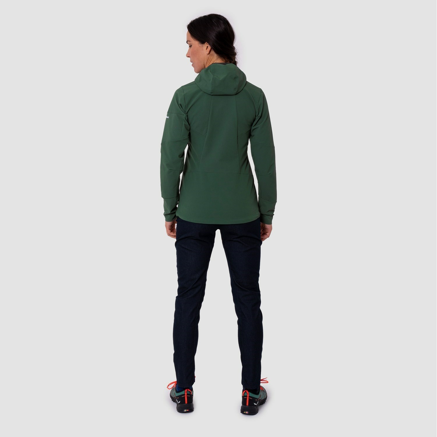 Női Salewa Agner Durastretch Jacket Softshell Kabát Zöld | 8591-EZDMJ