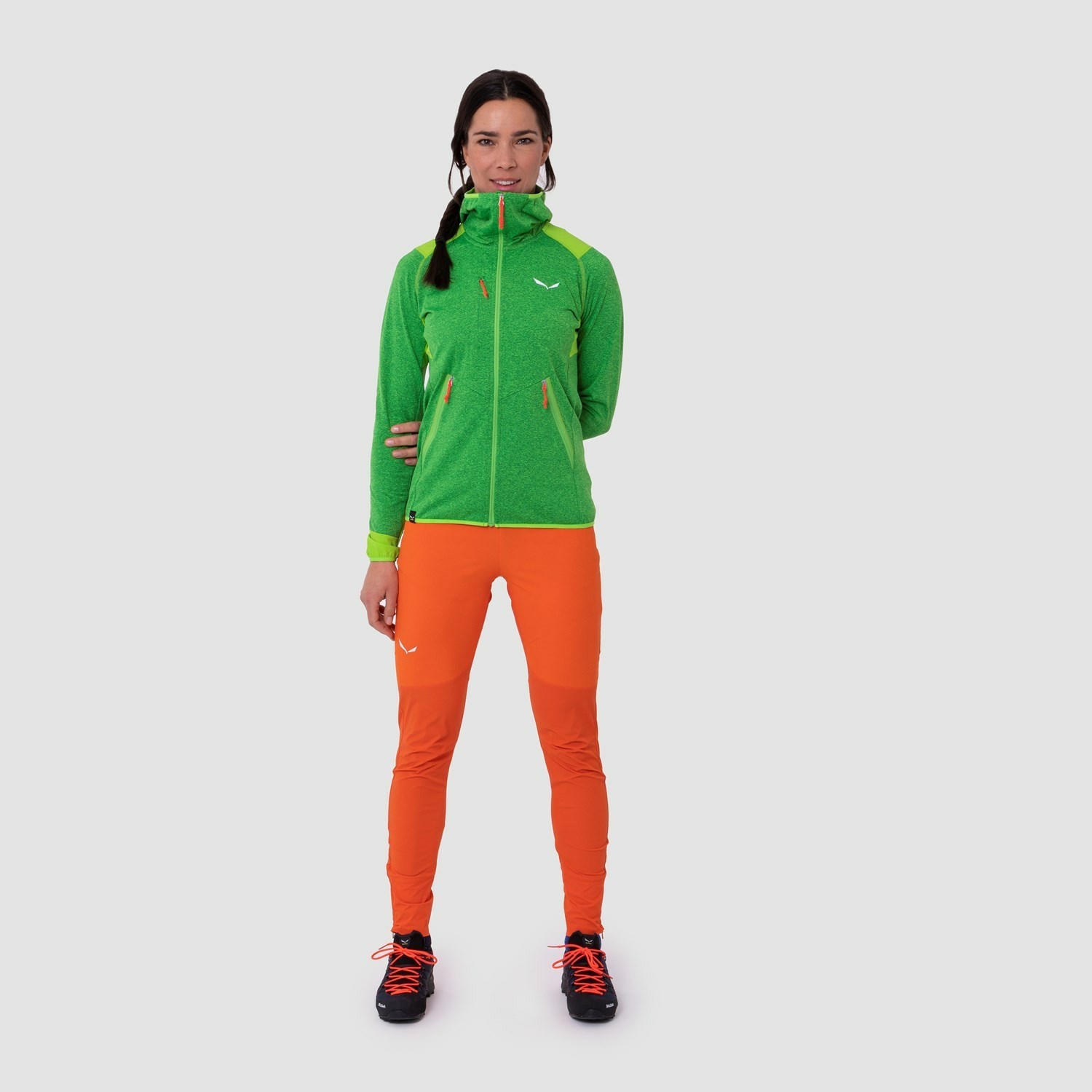 Női Salewa Agner Durastretch Tights Softshell Nadrág Narancssárga | 6420-GYVLN