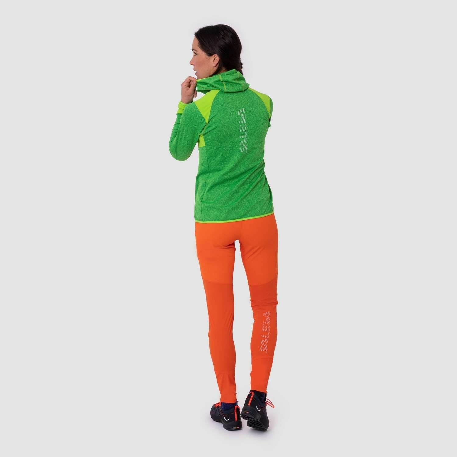 Női Salewa Agner Durastretch Tights Softshell Nadrág Narancssárga | 6420-GYVLN