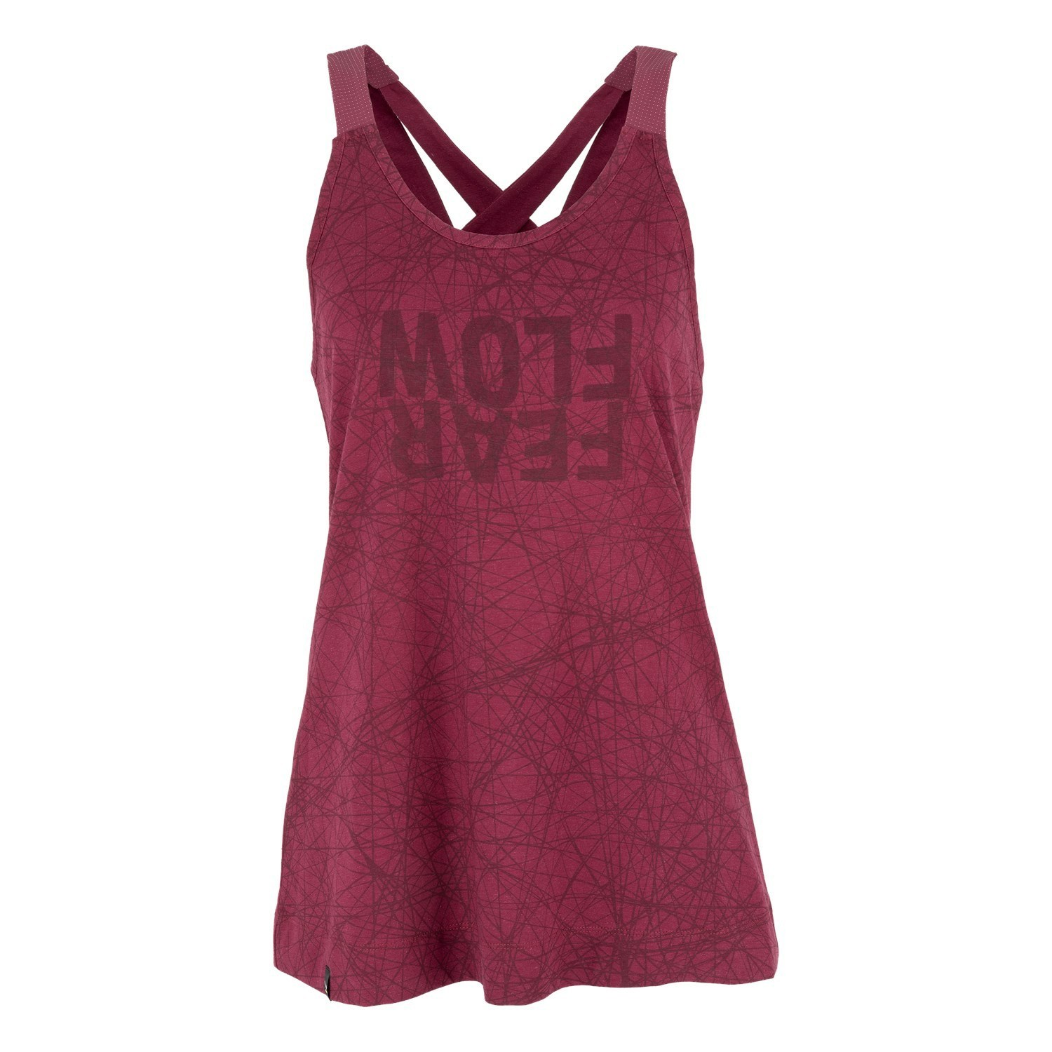 Női Salewa Alpine Hemp Print Tanktop Pólók Piros | 9752-FGSCB