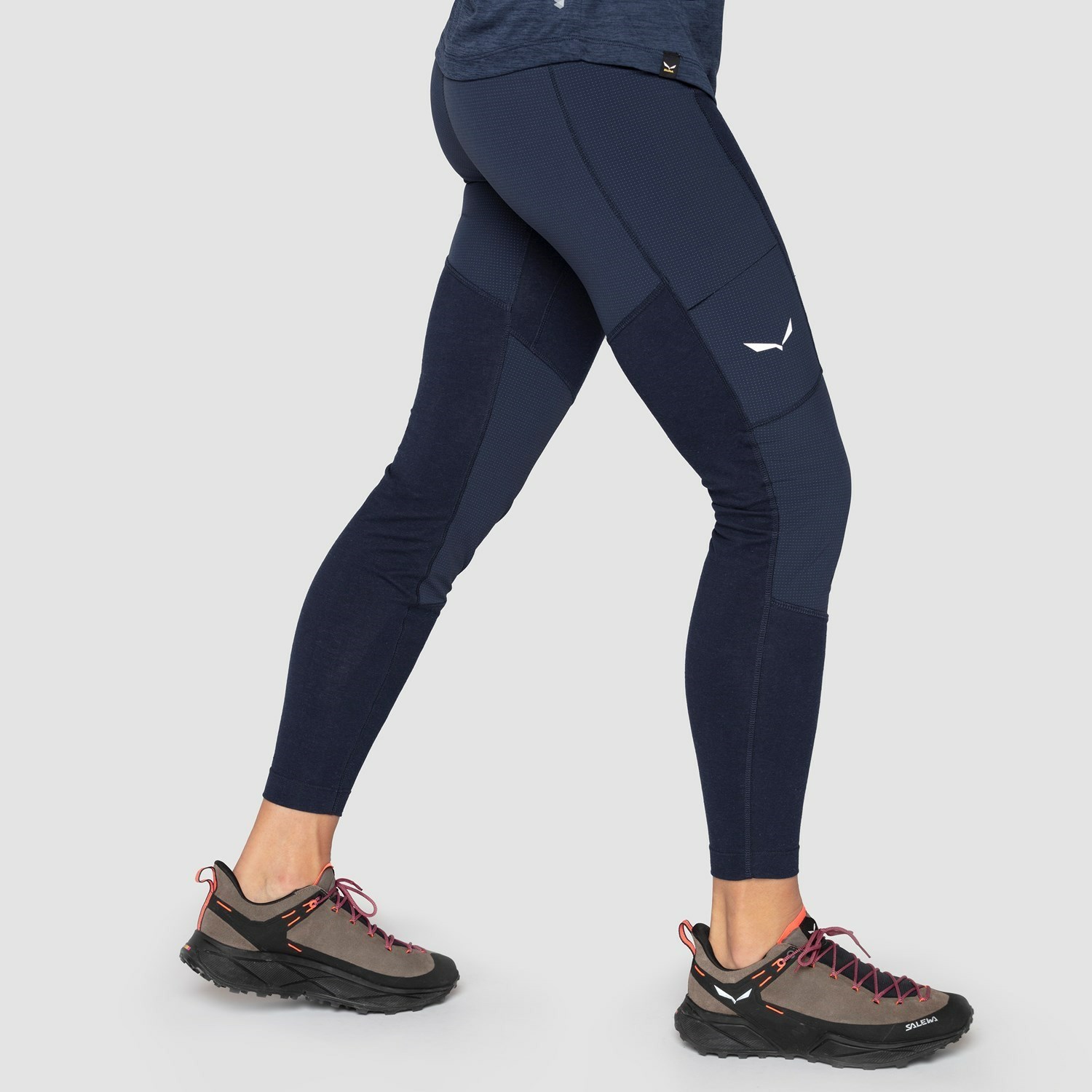 Női Salewa Alpine Hemp Tights Softshell Nadrág Sötétkék | 6742-VHDWC