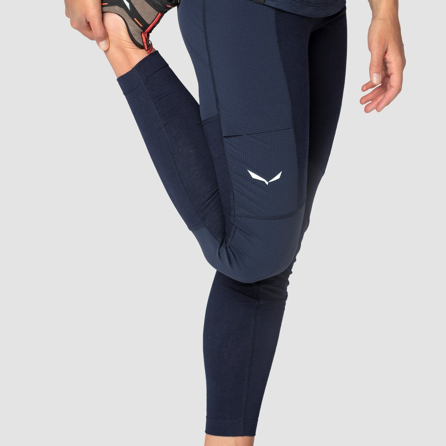 Női Salewa Alpine Hemp Tights Softshell Nadrág Sötétkék | 6742-VHDWC