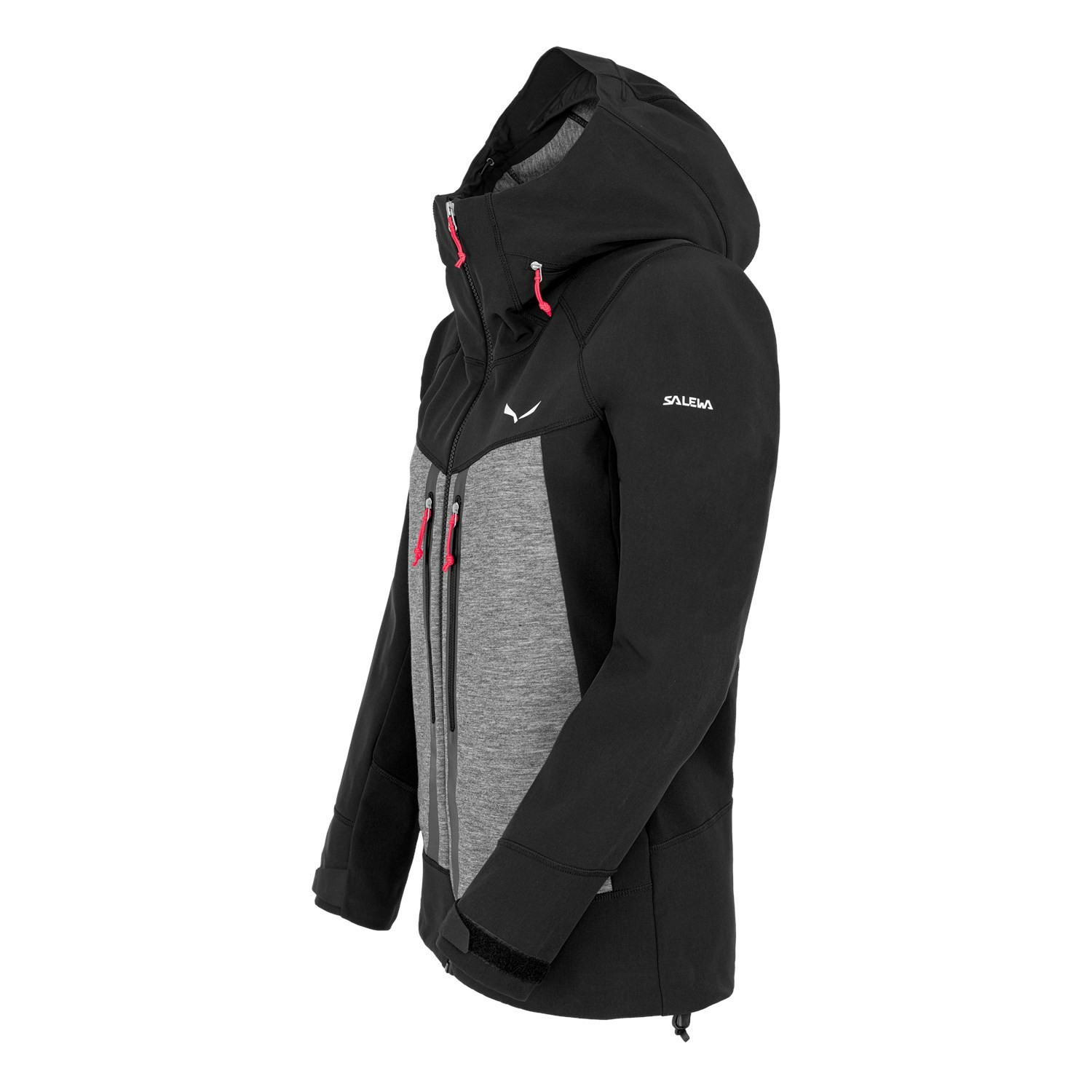 Női Salewa Comici Stormwall/Durastretch Softshell Jacket Hardshell Kabát Fekete Szürke | 5461-RUKLS