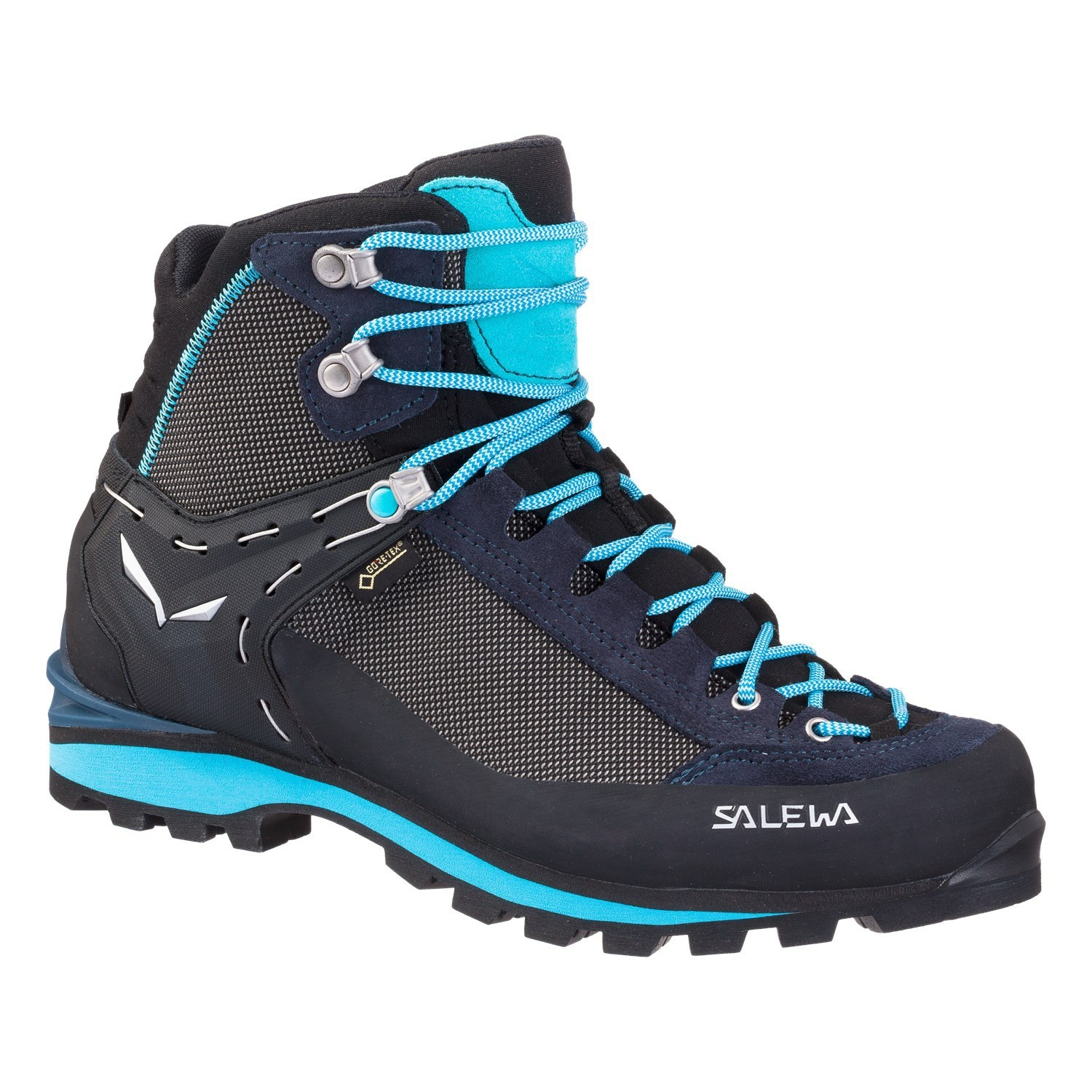 Női Salewa Crow GORE-TEX® Túrabakancs Kék Fekete | 2587-JVXBZ