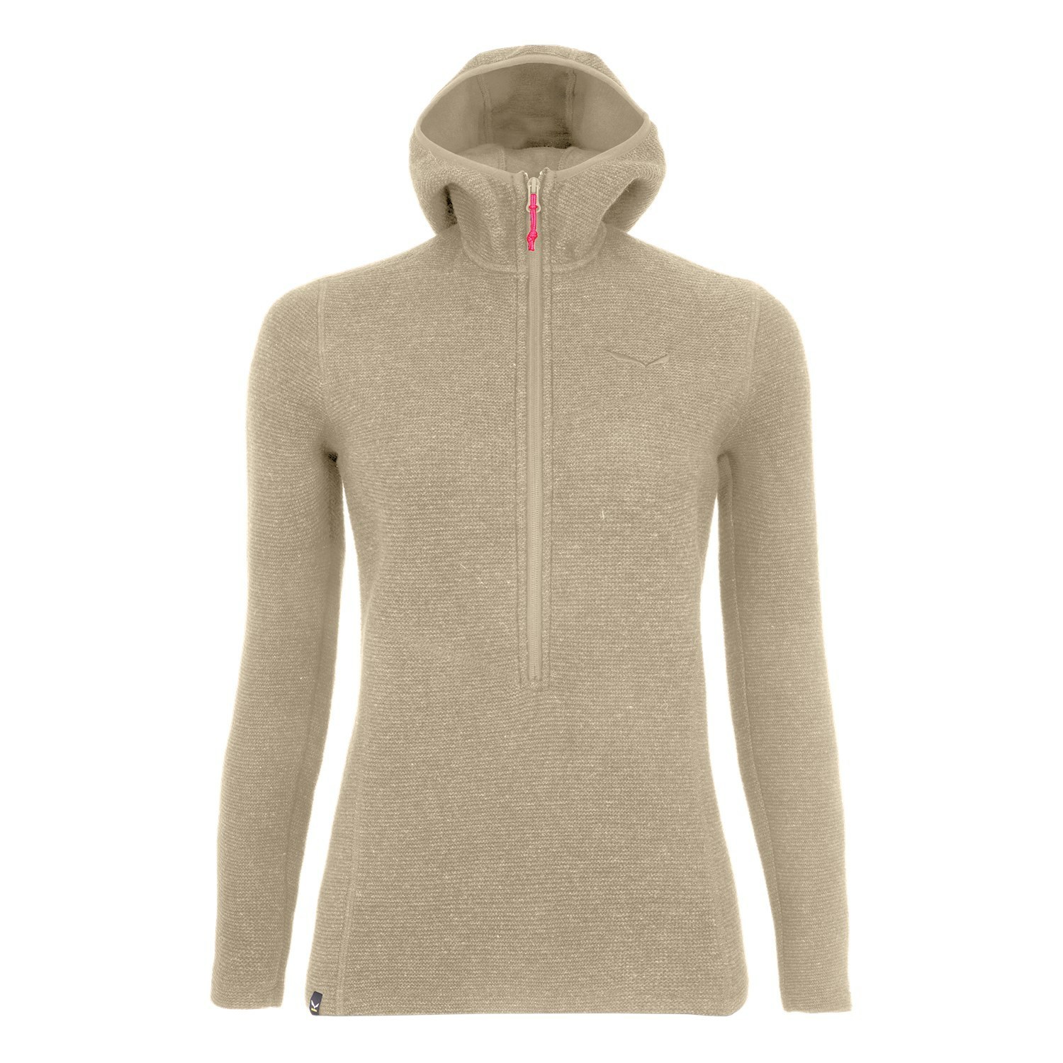 Női Salewa Fanes Sarner Half Zip Hoodie Kapucnis Pulóver Barna | 5417-CKVQB