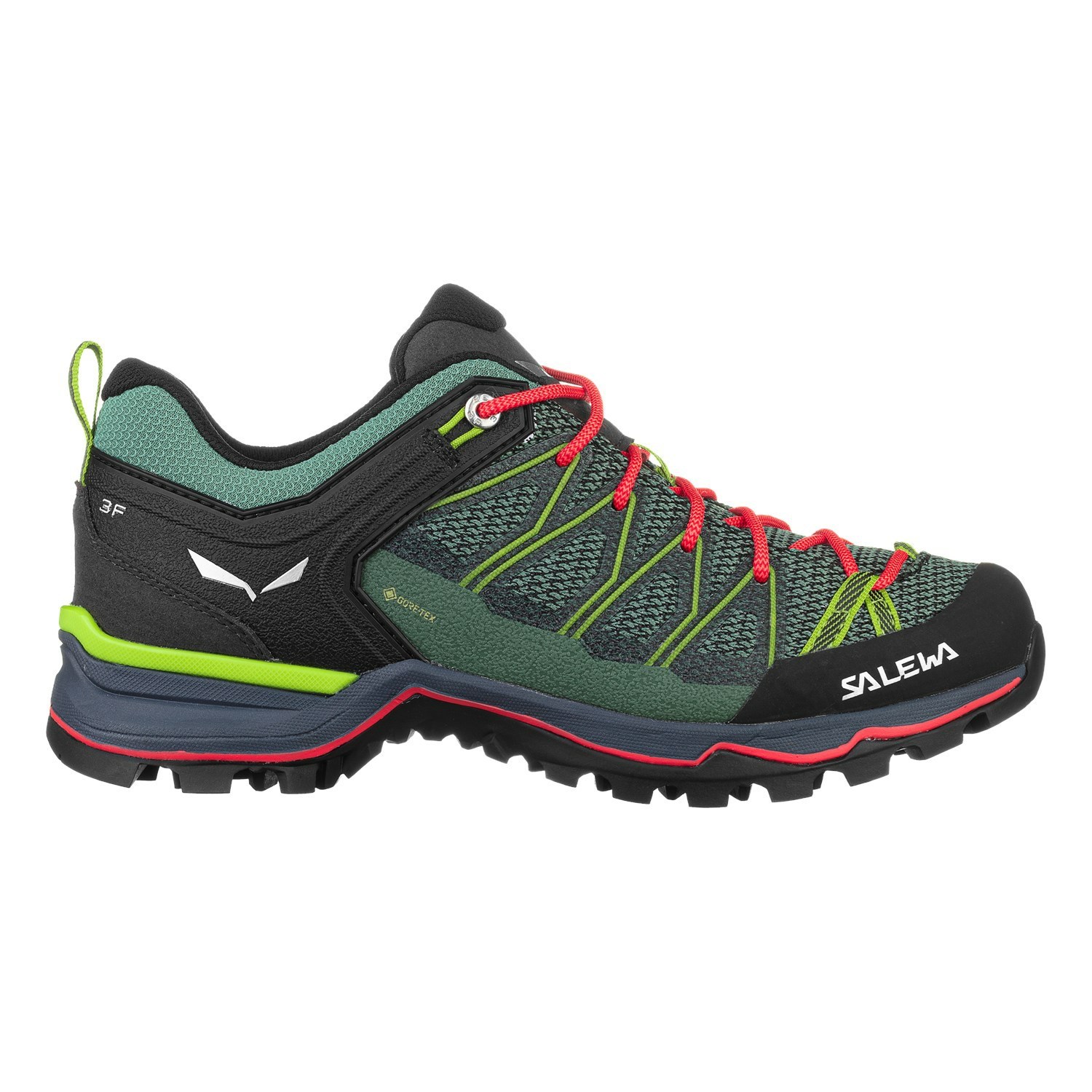 Női Salewa Mountain Trainer Lite GORE-TEX® Túrabakancs Fekete Zöld | 8534-YEFKV