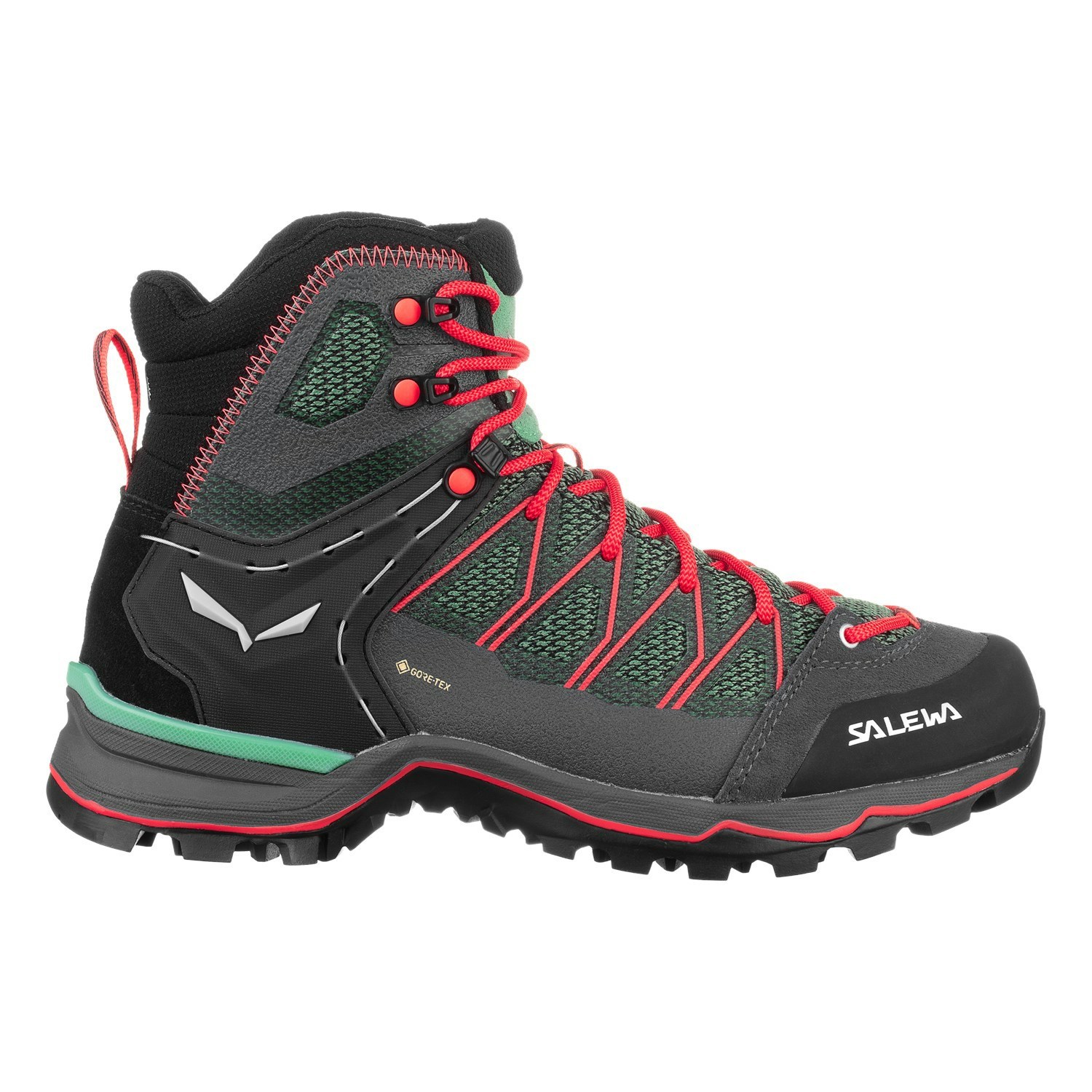 Női Salewa Mountain Trainer Lite Mid GORE-TEX® Túrabakancs Szürke Zöld | 0465-WHICS