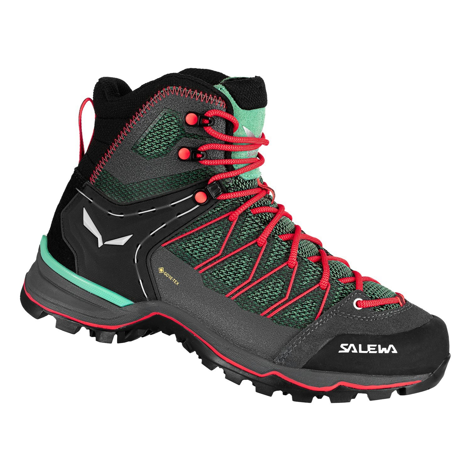 Női Salewa Mountain Trainer Lite Mid GORE-TEX® Túrabakancs Szürke Zöld | 0465-WHICS